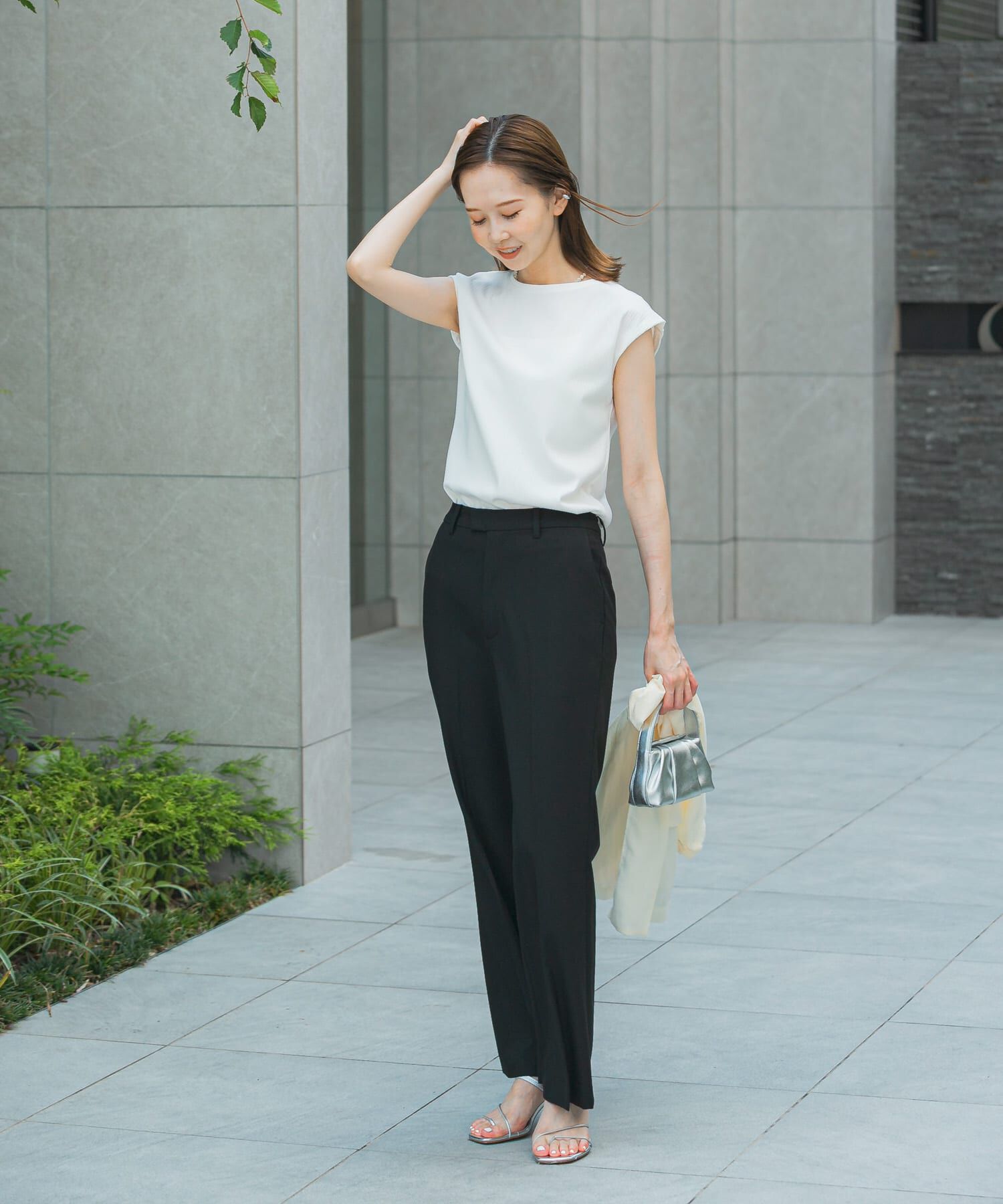 URBAN RESEARCH ROSSO「汗染防止フレンチリブTシャツ」|Tシャツ・カットソー|