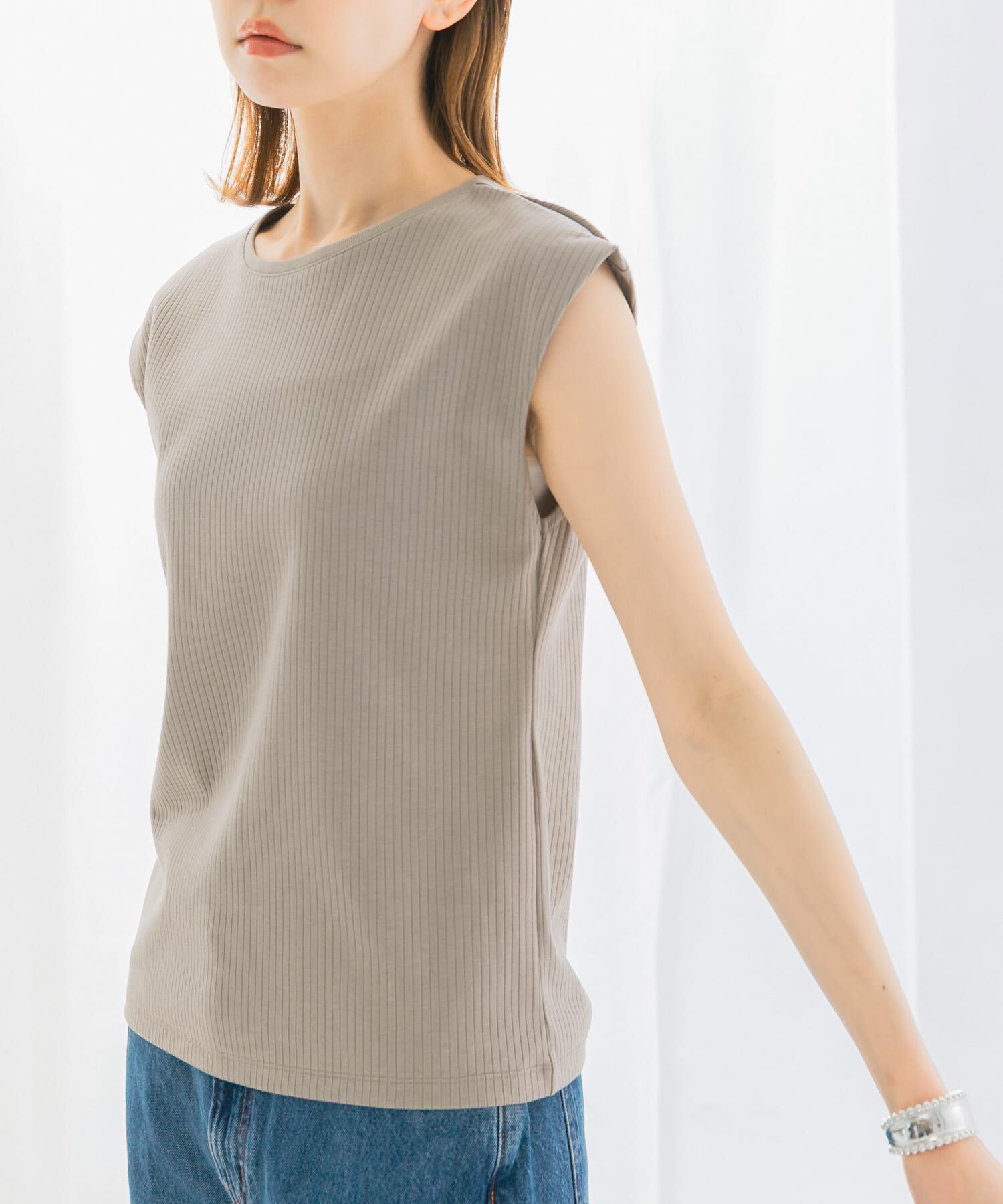 URBAN RESEARCH ROSSO「汗染防止フレンチリブTシャツ」|Tシャツ・カットソー|