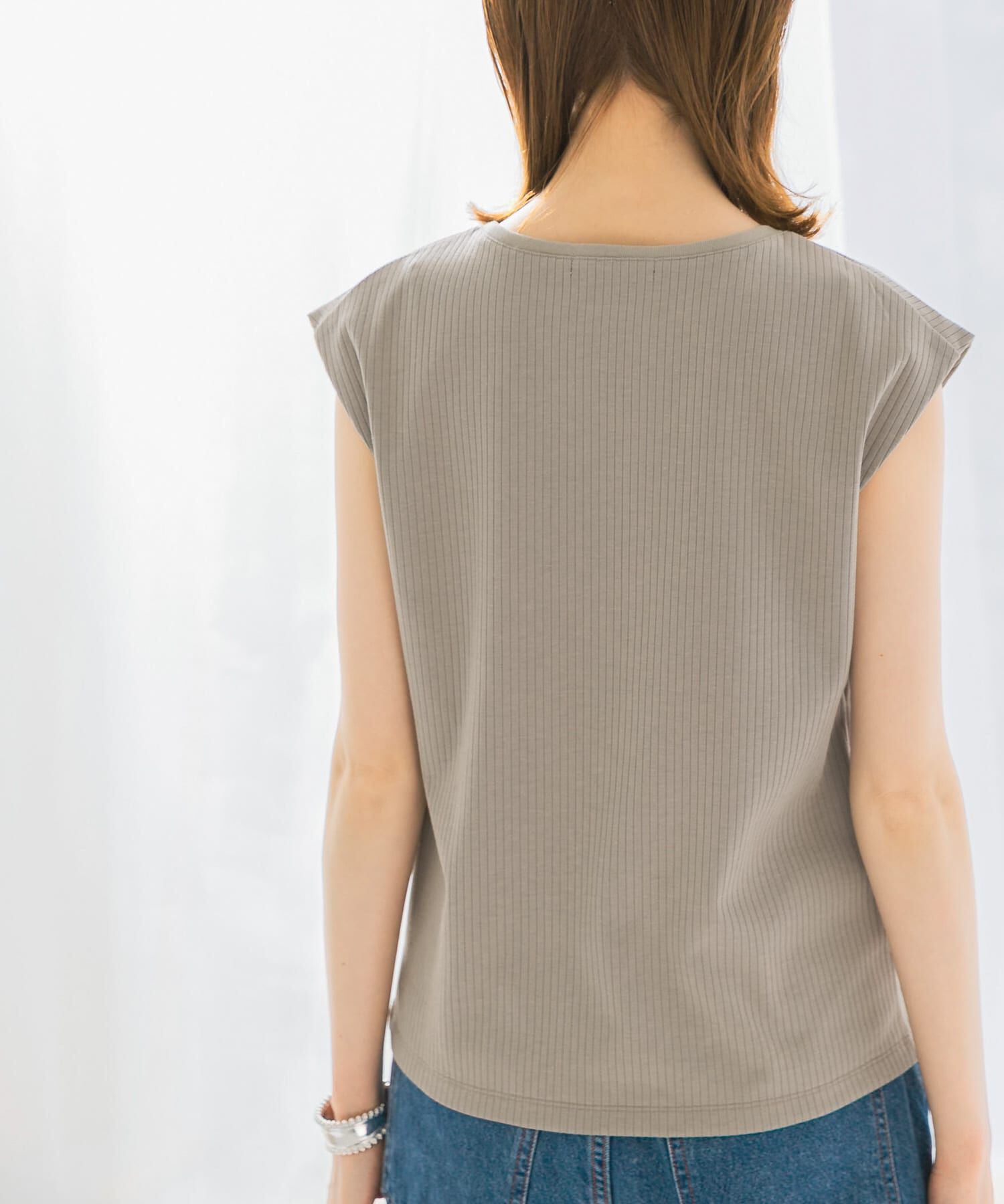 URBAN RESEARCH ROSSO「汗染防止フレンチリブTシャツ」|Tシャツ・カットソー|