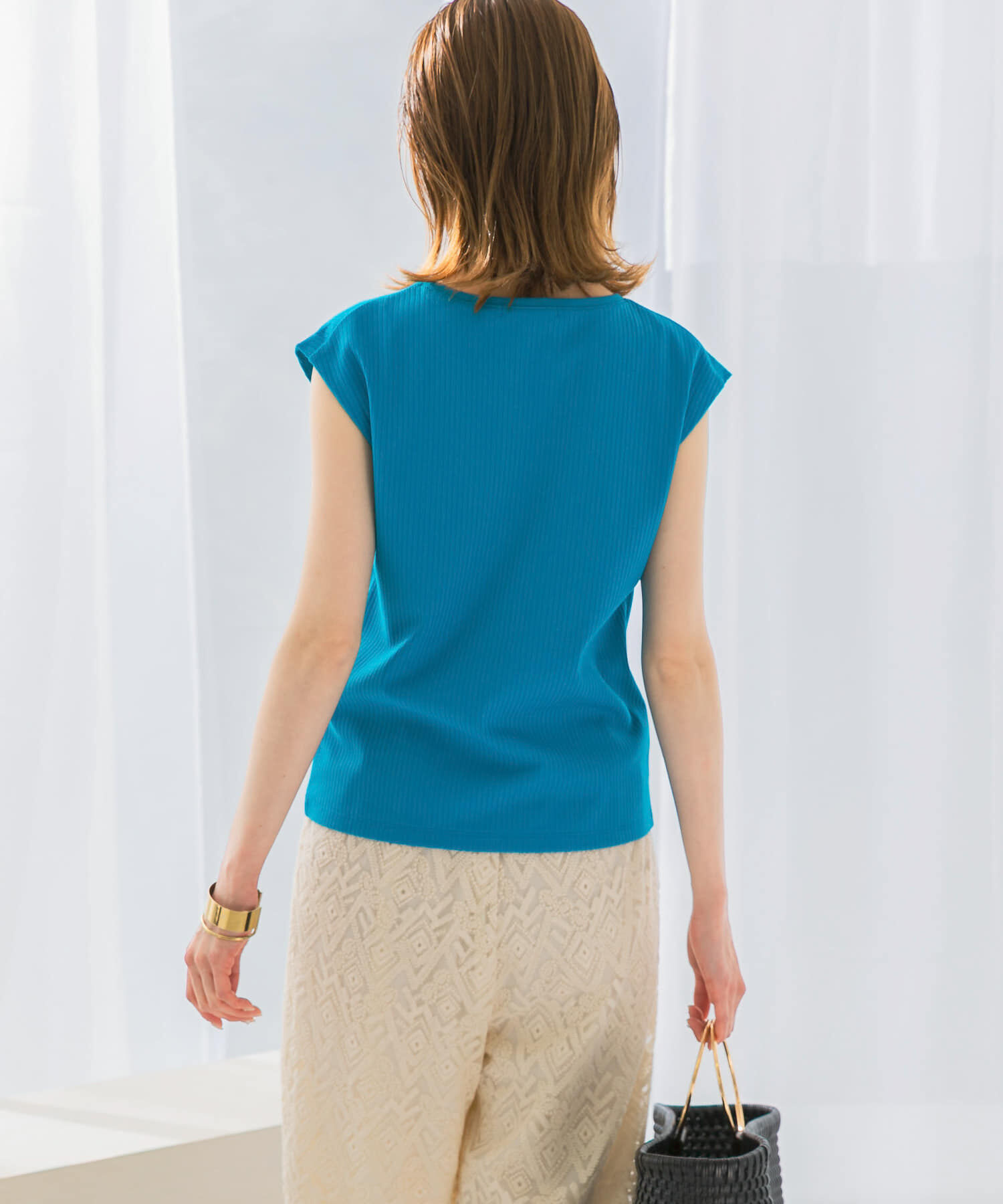 URBAN RESEARCH ROSSO「汗染防止フレンチリブTシャツ」|Tシャツ・カットソー|