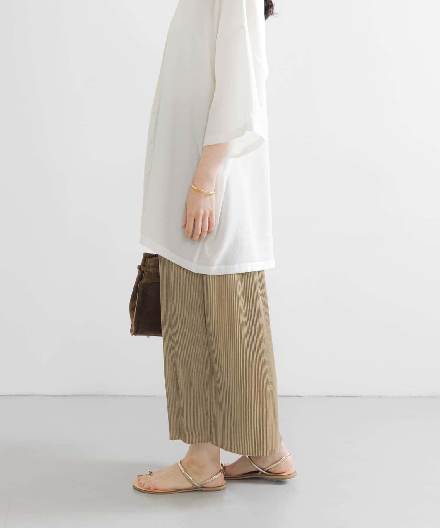 URBAN RESEARCH「サテンプリーツストレートラインスカート」|スカート|