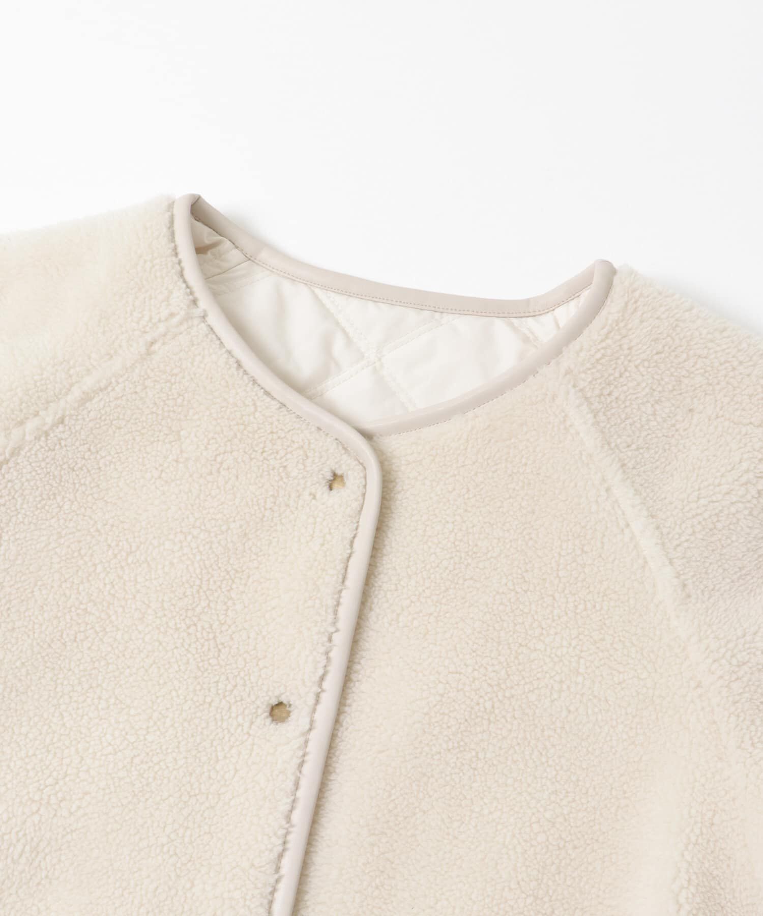 Sonny Label 「リバーシブルボア撥水キルティングコート」|ノーカラーコート|