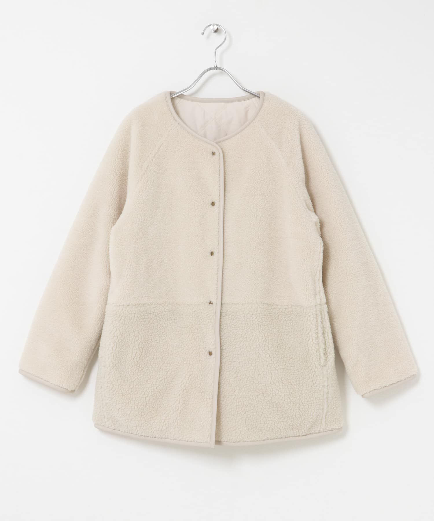 Sonny Label 「リバーシブルボア撥水キルティングコート」|ノーカラーコート|