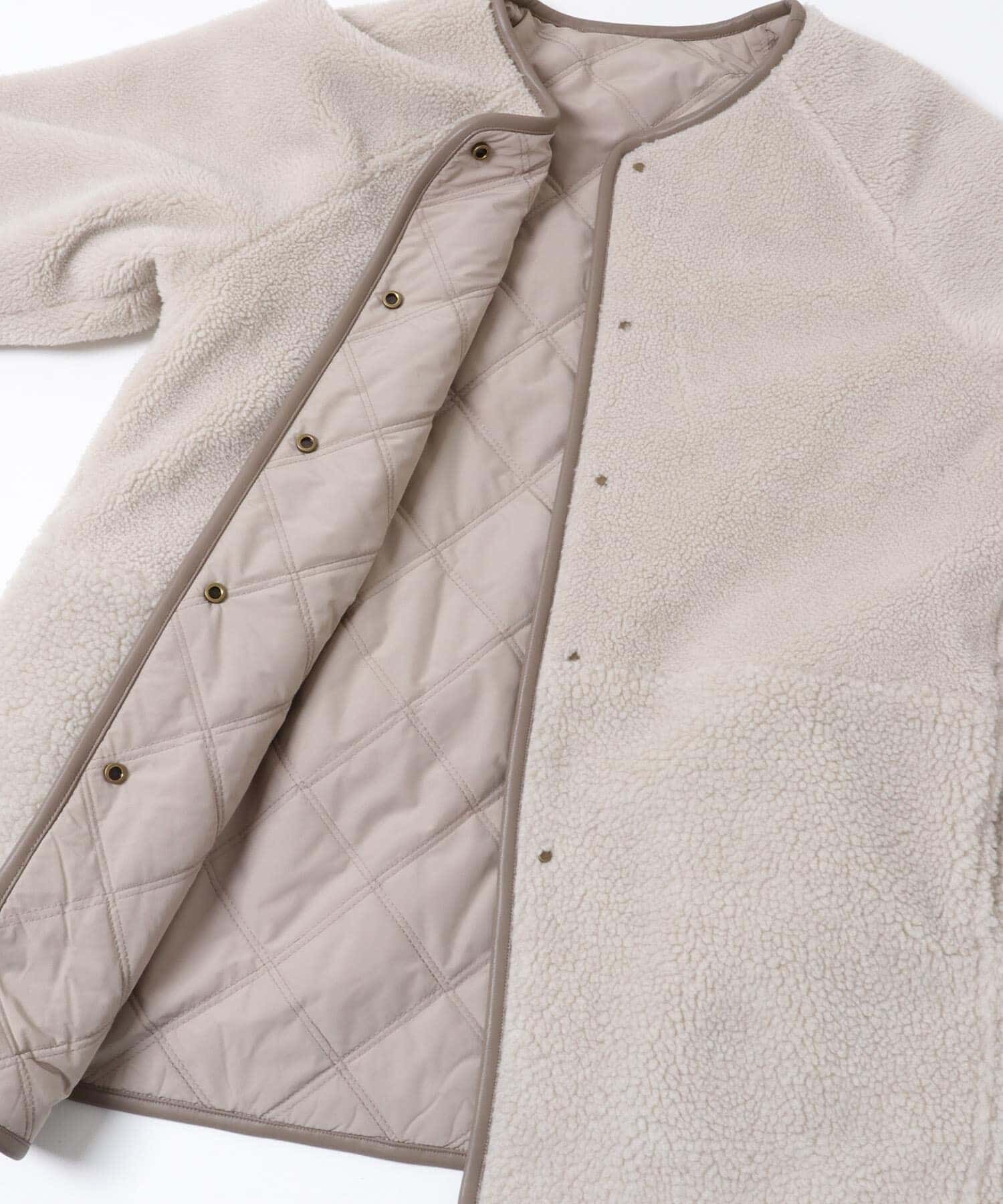 Sonny Label 「リバーシブルボア撥水キルティングコート」|ノーカラーコート|