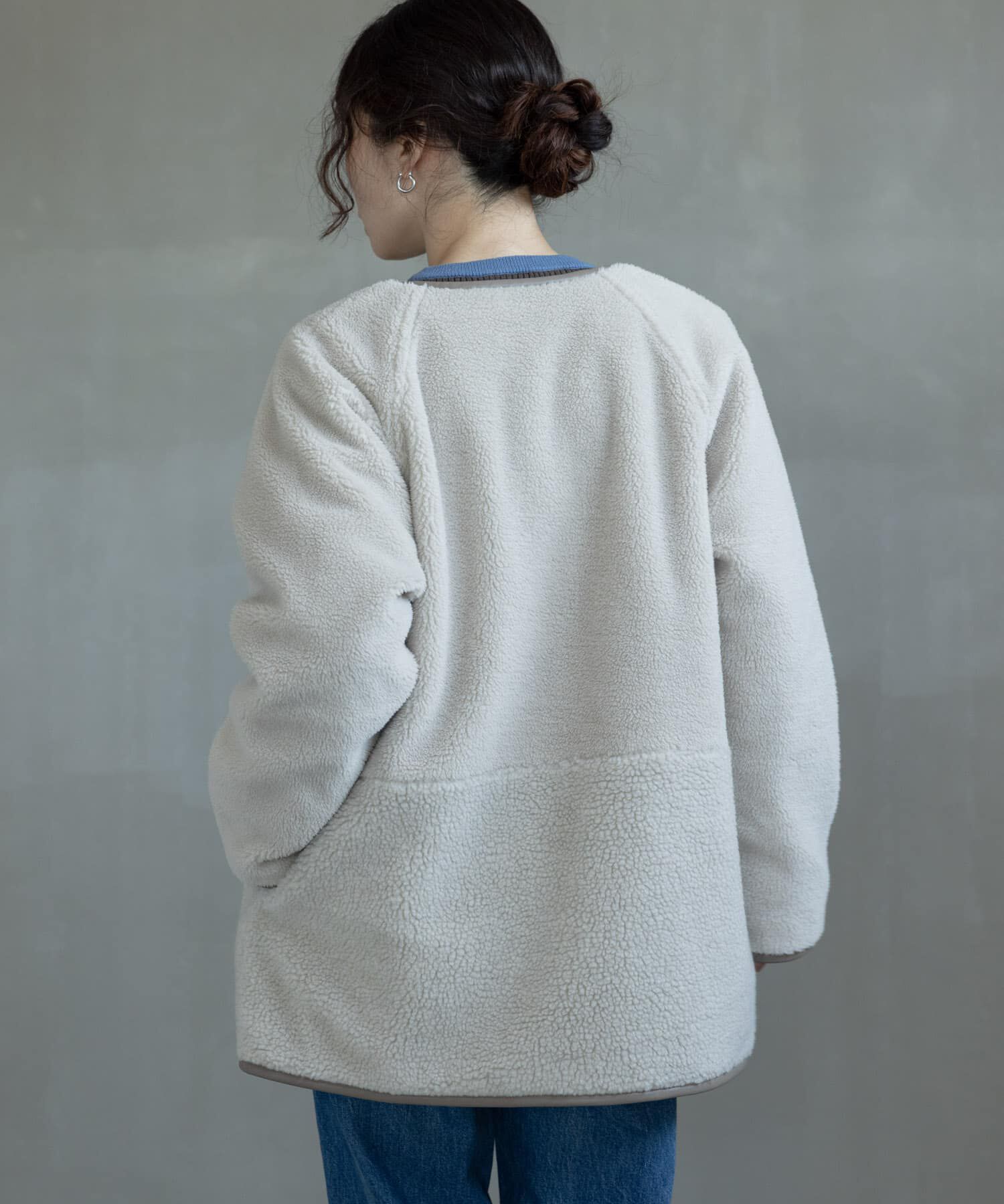 Sonny Label 「リバーシブルボア撥水キルティングコート」|ノーカラーコート|