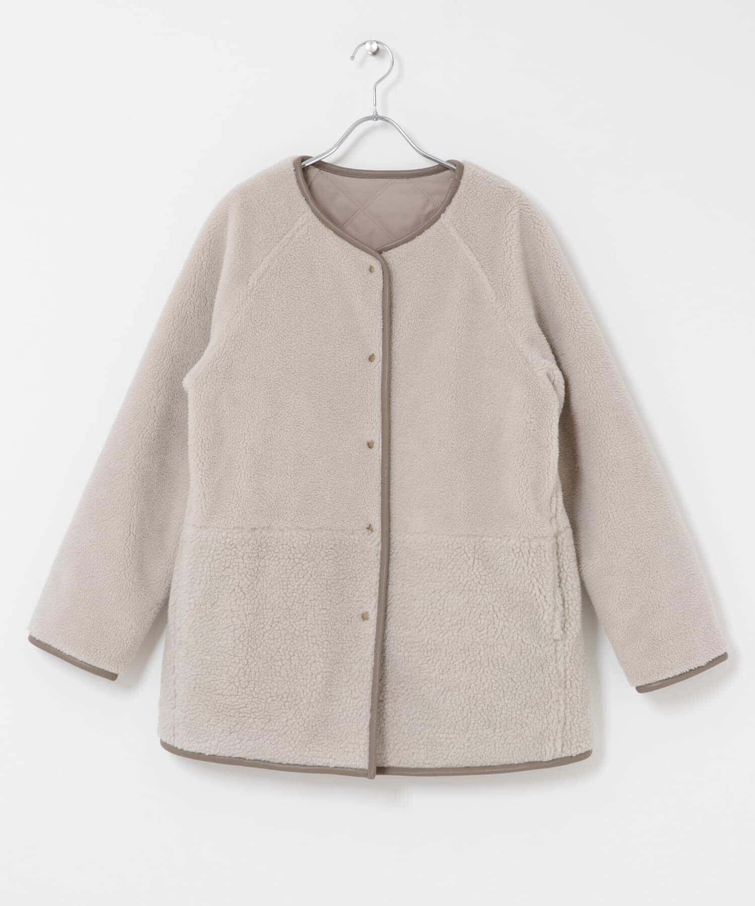 Sonny Label 「リバーシブルボア撥水キルティングコート」|ノーカラーコート|