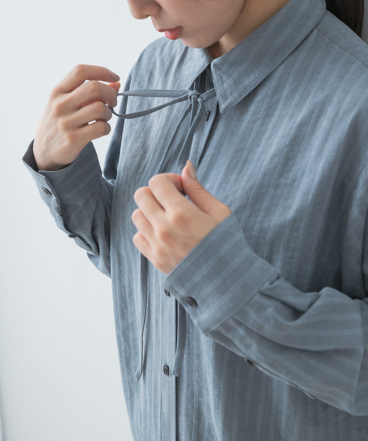 URBAN RESEARCH ROSSO「F by ROSSO　マルチWAYスエードタッチシャツ」|シャツ・ブラウス|