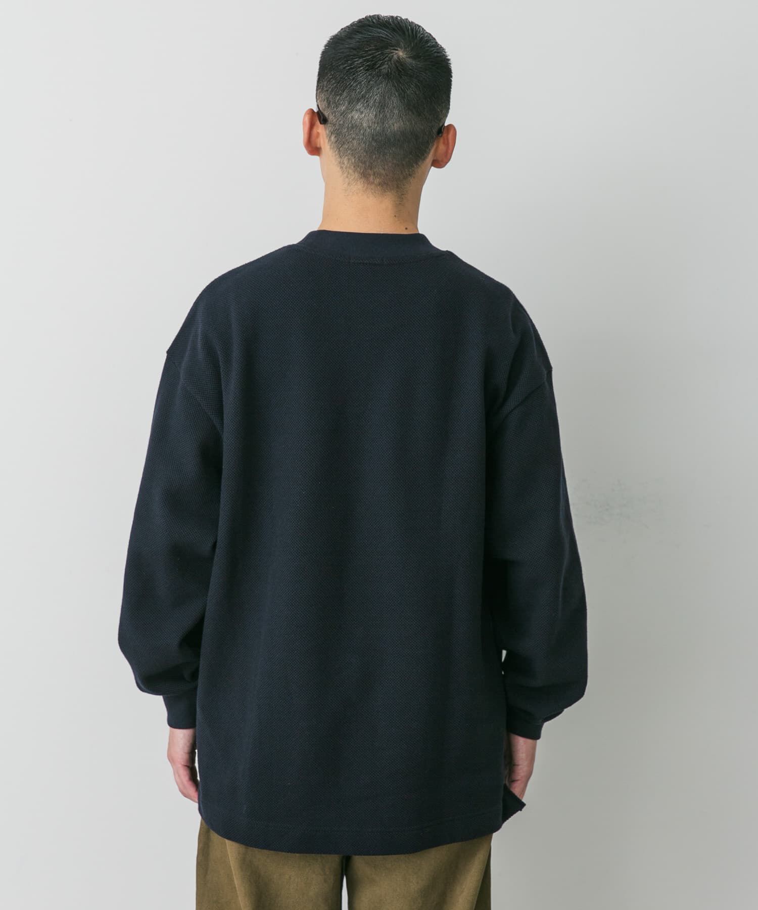 URBAN RESEARCH DOORS「『別注』LACOSTE&times;DOORS　thick pique mock long-sleeve」|Tシャツ・カットソー|