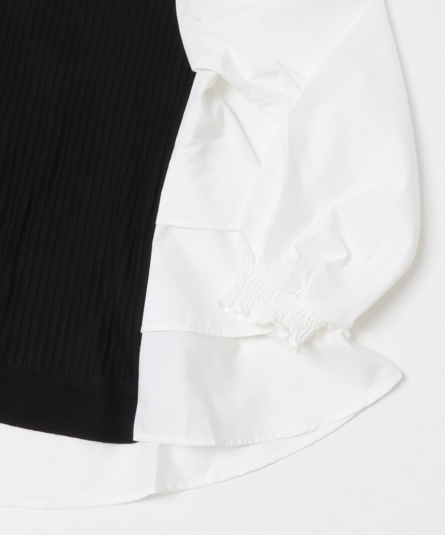 URBAN RESEARCH ROSSO「Torrazzo Donna　Knit Fabric Tiered Blouse」|シャツ・ブラウス|