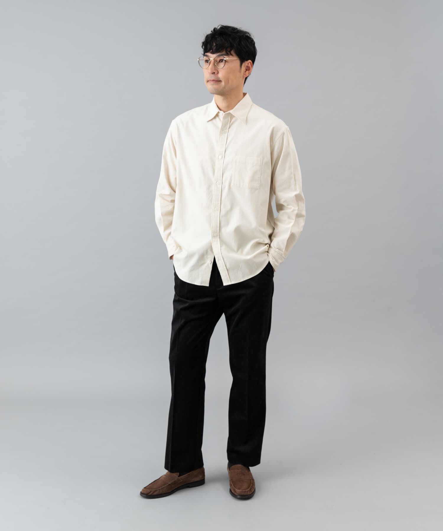 URBAN RESEARCH ROSSO「アーバンリラックスコーデュロイレギュラーシャツ」|シャツ・ブラウス|