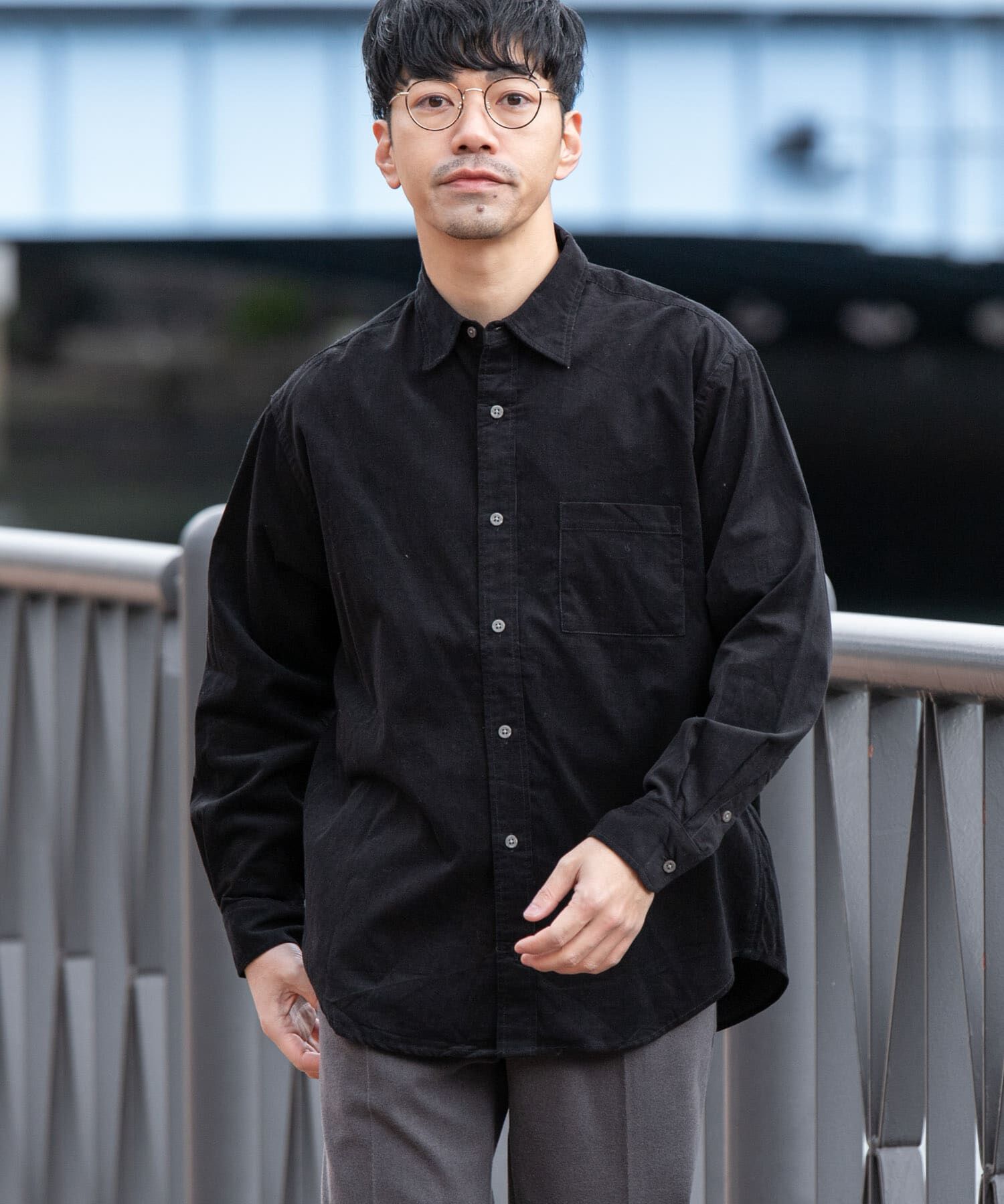 URBAN RESEARCH ROSSO「アーバンリラックスコーデュロイレギュラーシャツ」|シャツ・ブラウス|