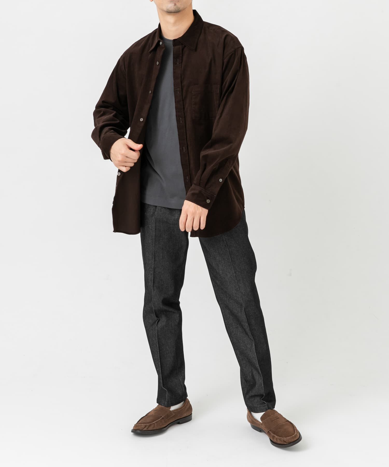 URBAN RESEARCH ROSSO「アーバンリラックスコーデュロイレギュラーシャツ」|シャツ・ブラウス|