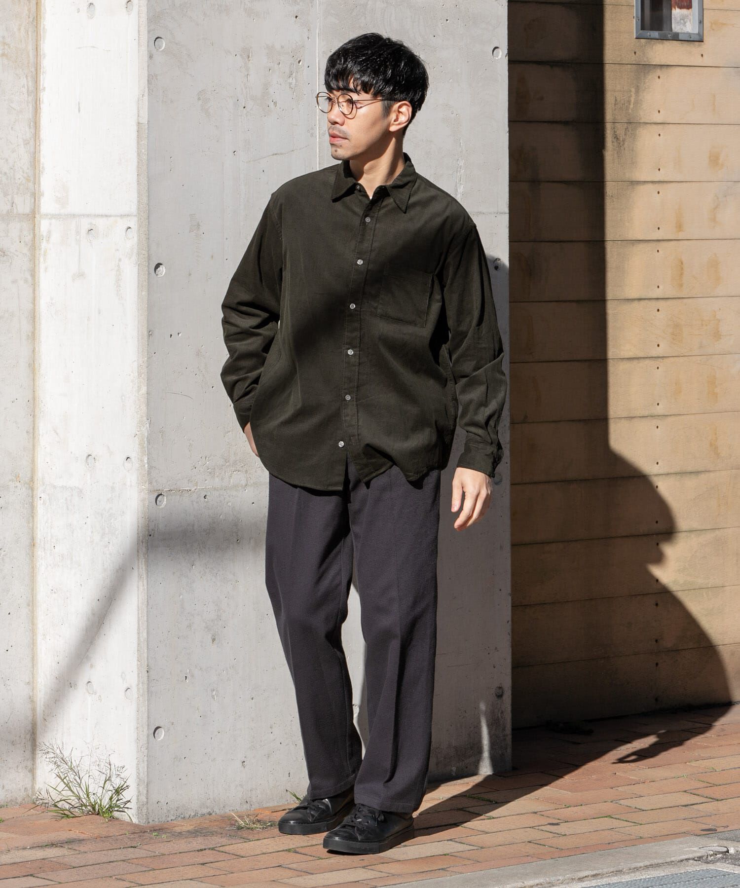 URBAN RESEARCH ROSSO「アーバンリラックスコーデュロイレギュラーシャツ」|シャツ・ブラウス|