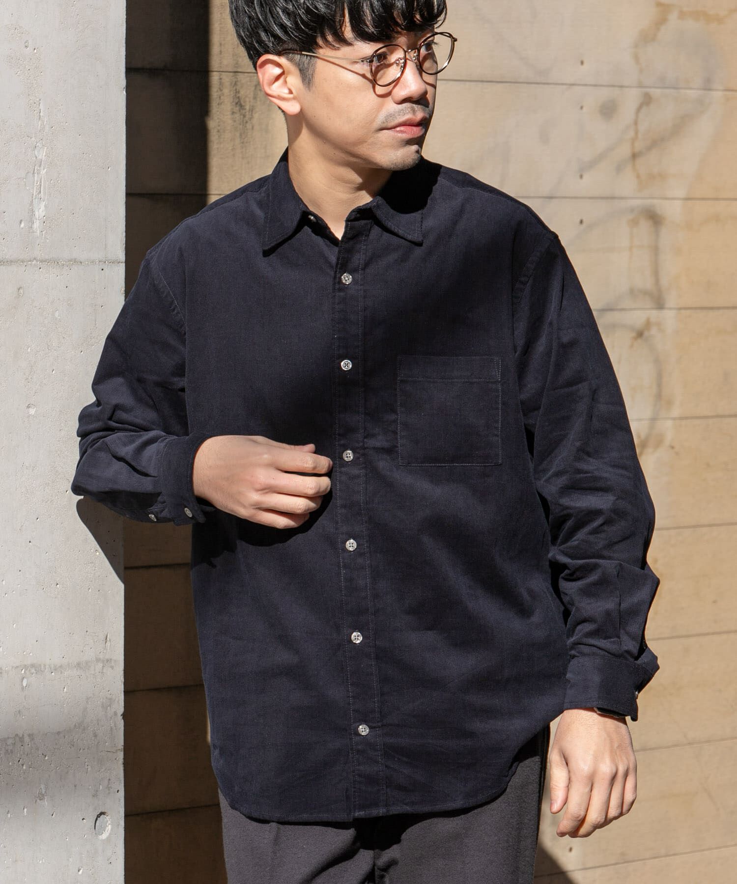 URBAN RESEARCH ROSSO「アーバンリラックスコーデュロイレギュラーシャツ」|シャツ・ブラウス|