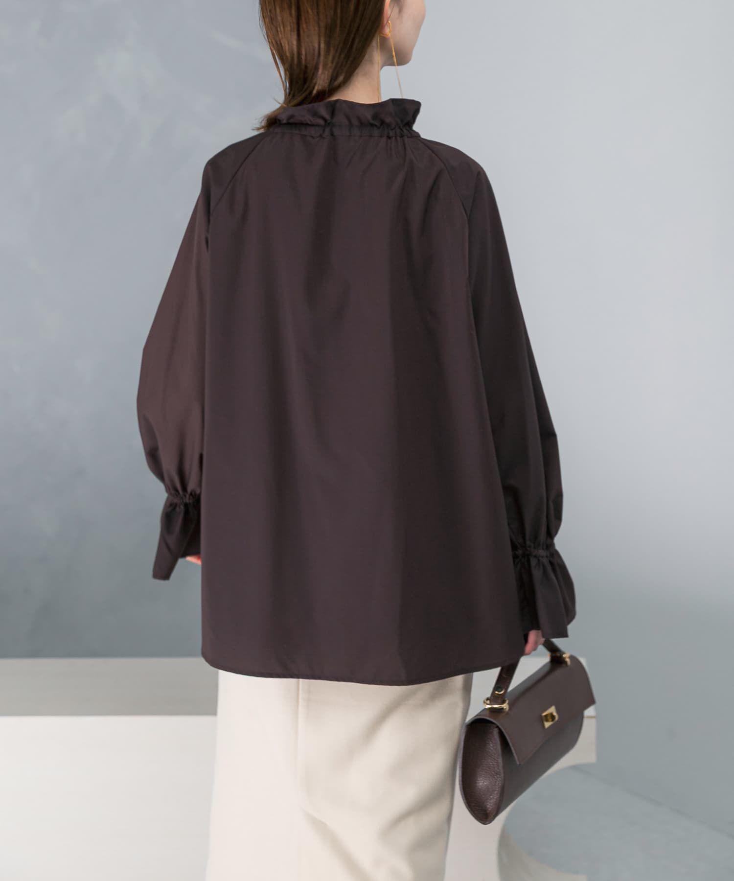 URBAN RESEARCH ROSSO「フリルカラーブラウス」|シャツ・ブラウス|