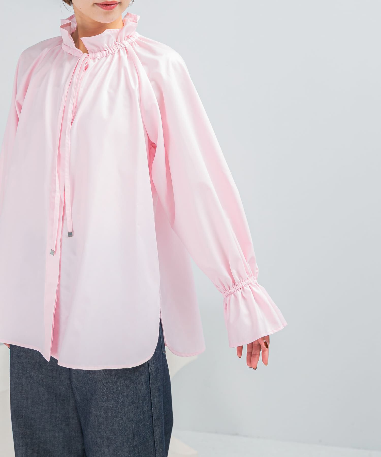 URBAN RESEARCH ROSSO「フリルカラーブラウス」|シャツ・ブラウス|