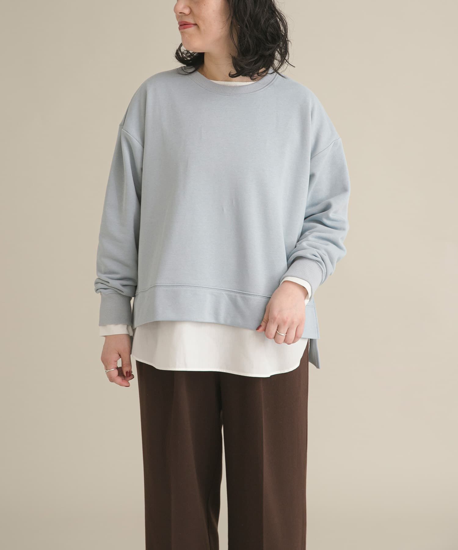 URBAN RESEARCH DOORS「『スタッフ企画』ワイドスウェットプルオーバー」|Tシャツ・カットソー|