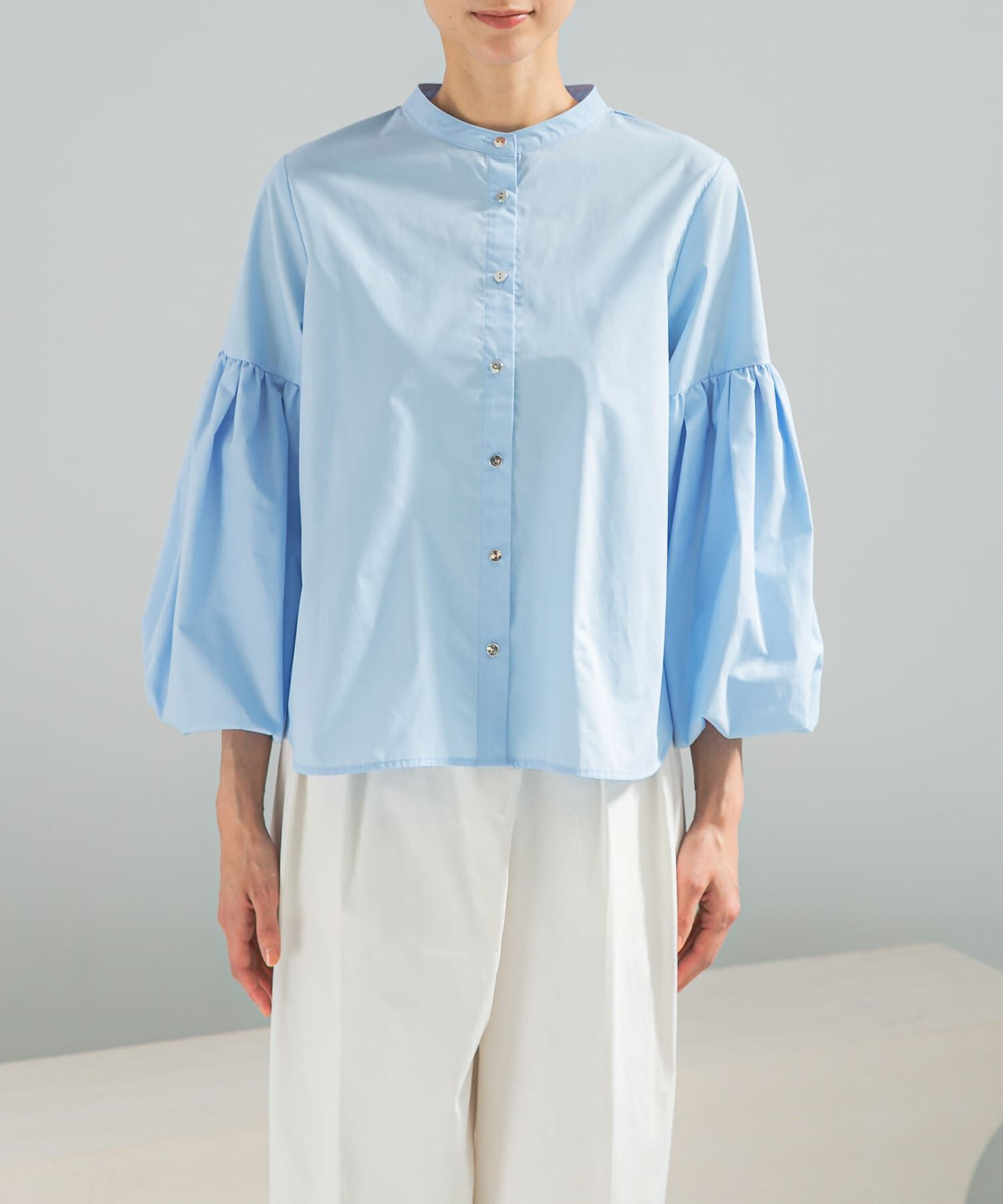 URBAN RESEARCH ROSSO「ボリュームスリーブシャツブラウス」|シャツ・ブラウス|