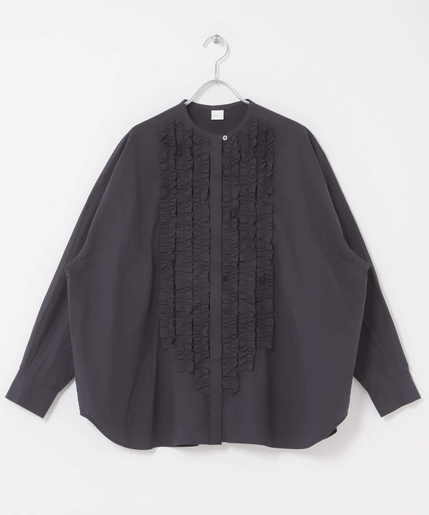 かぐれ「コットンフリルワイドシャツ」|シャツ・ブラウス|