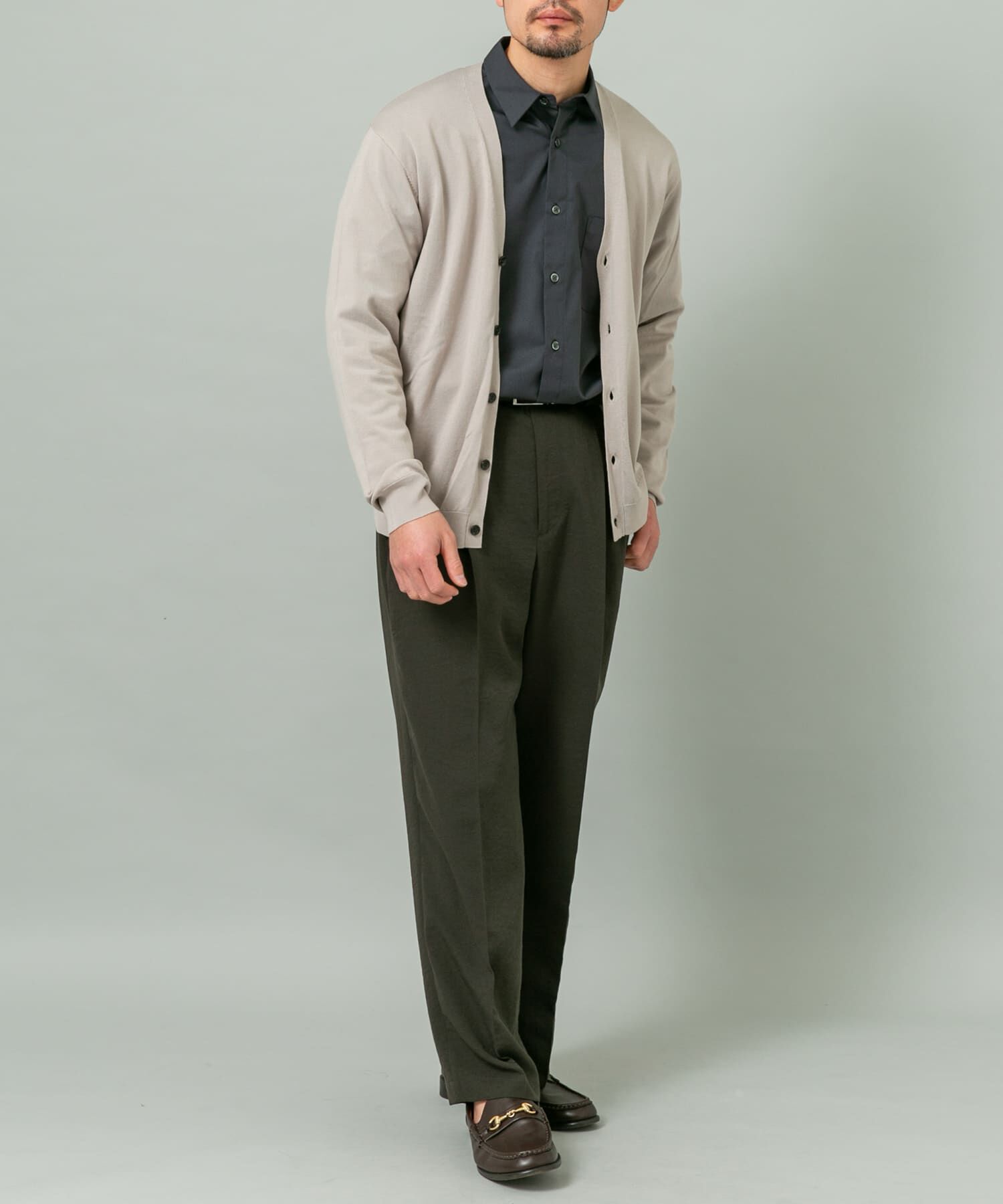 URBAN RESEARCH ROSSO「『WEB限定』シルク混ベーシックカーディガン」|カーディガン|