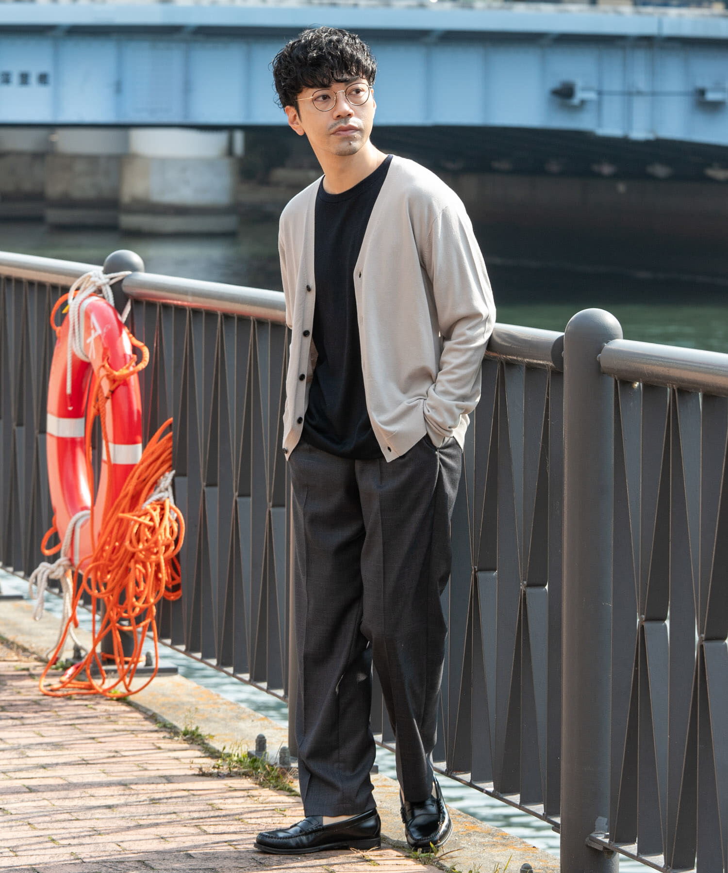 URBAN RESEARCH ROSSO「『WEB限定』シルク混ベーシックカーディガン」|カーディガン|