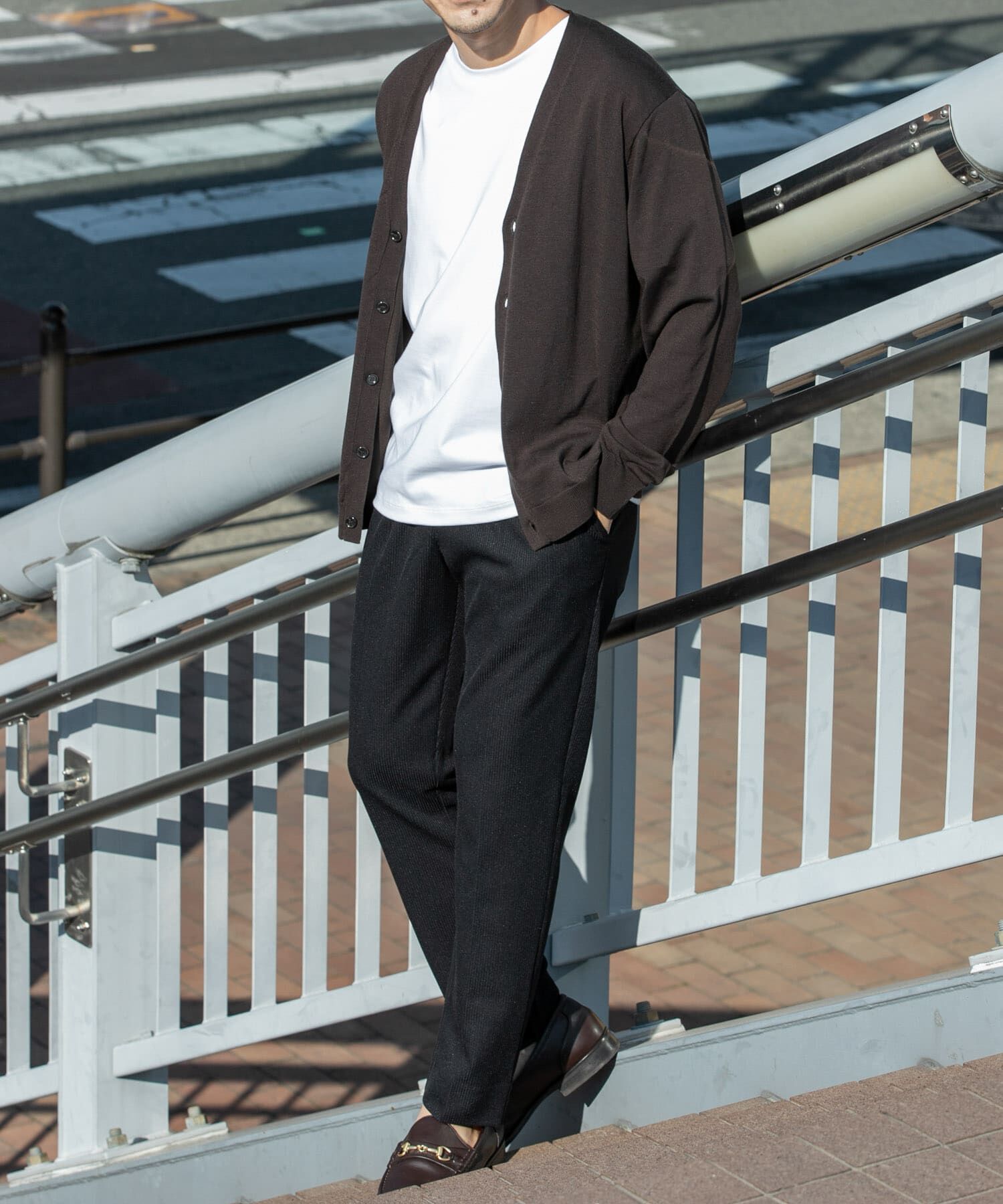 URBAN RESEARCH ROSSO「『WEB限定』シルク混ベーシックカーディガン」|カーディガン|