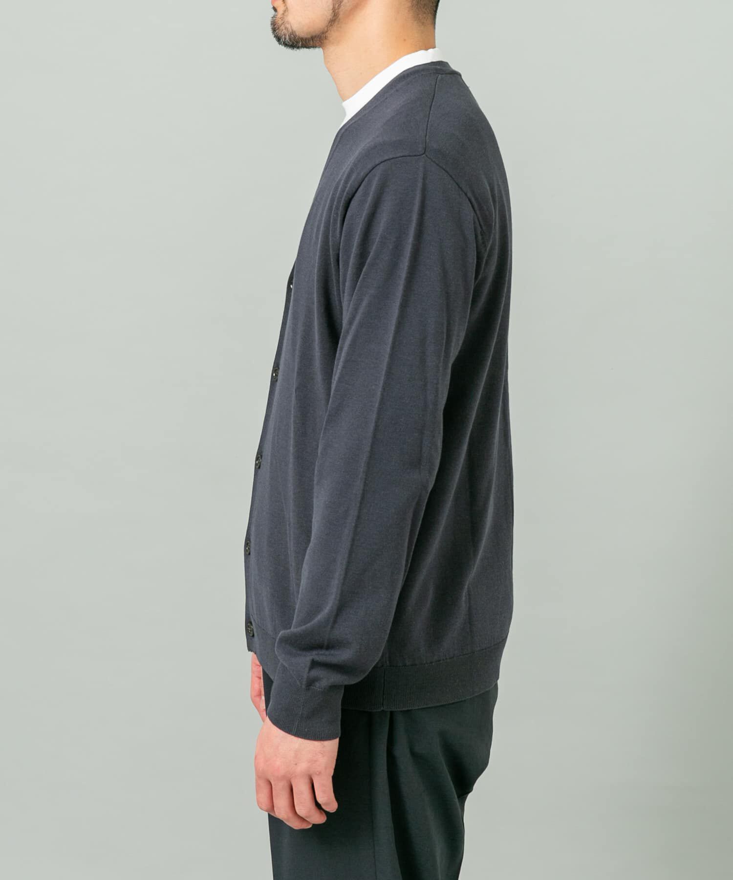 URBAN RESEARCH ROSSO「『WEB限定』シルク混ベーシックカーディガン」|カーディガン|