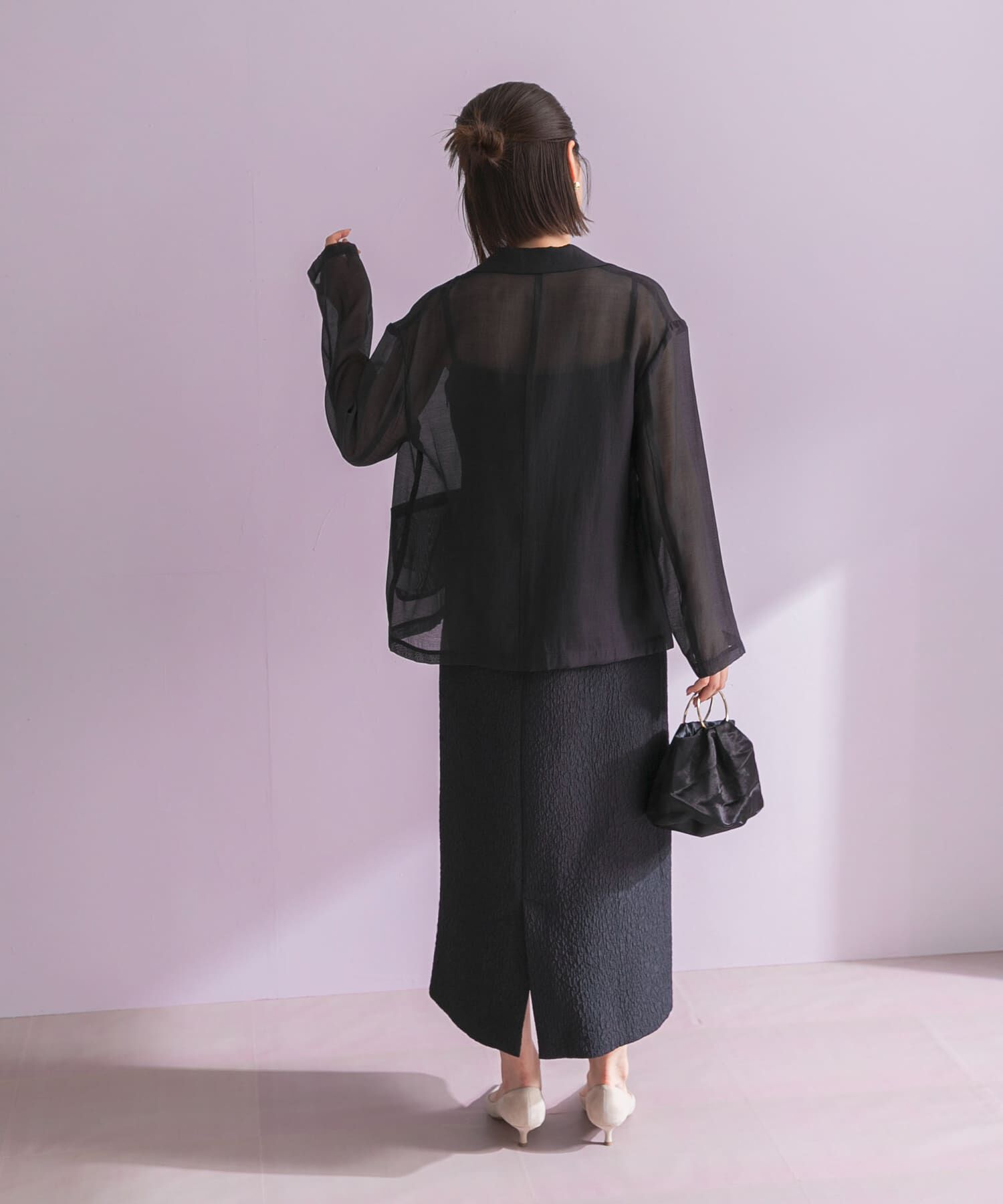 URBAN RESEARCH ROSSO「ジャケットsetジャガードドレス」|ワンピース|