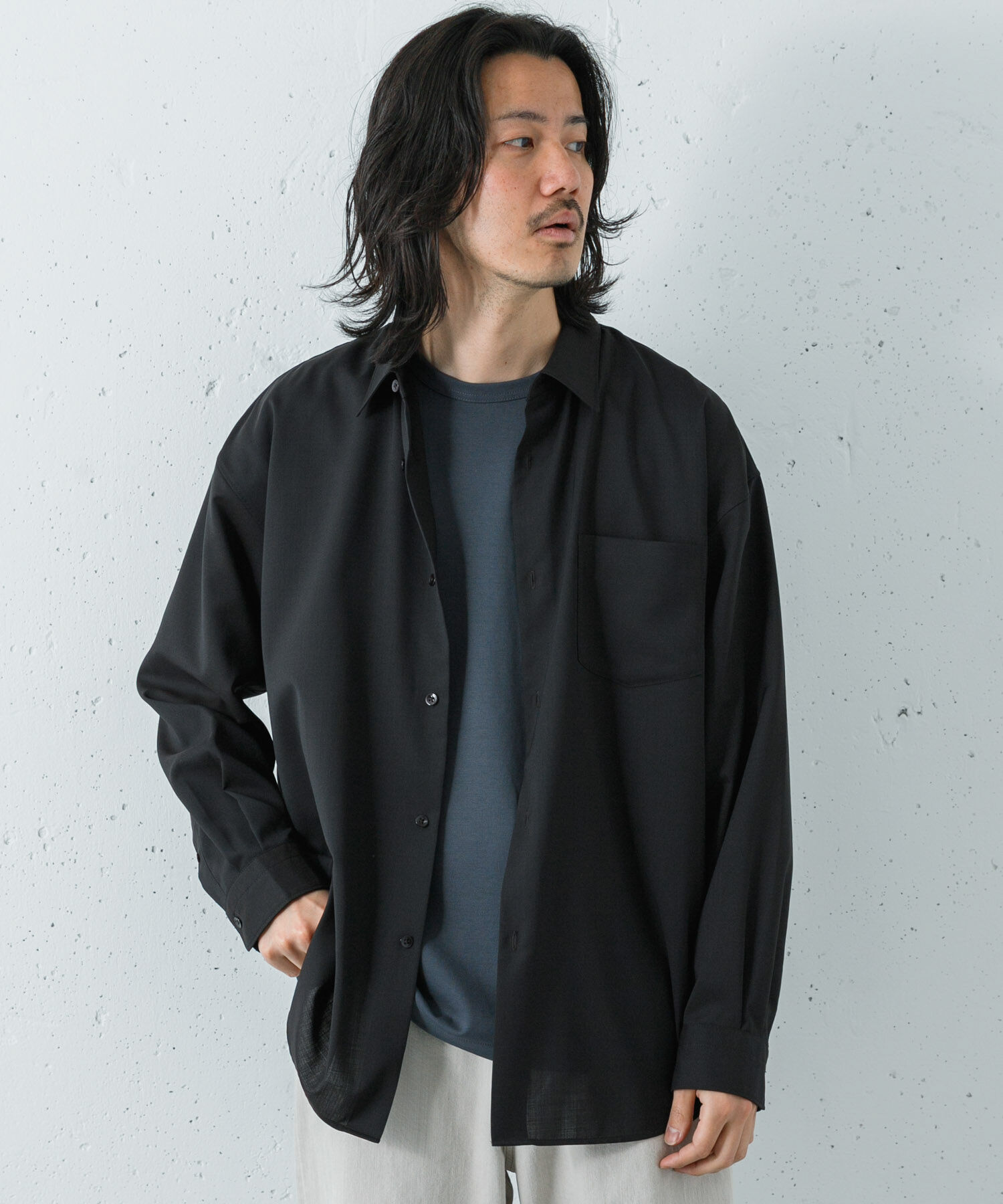 URBAN RESEARCH「WASHABLE WOOL OVER SHIRTS」|シャツ・ブラウス|