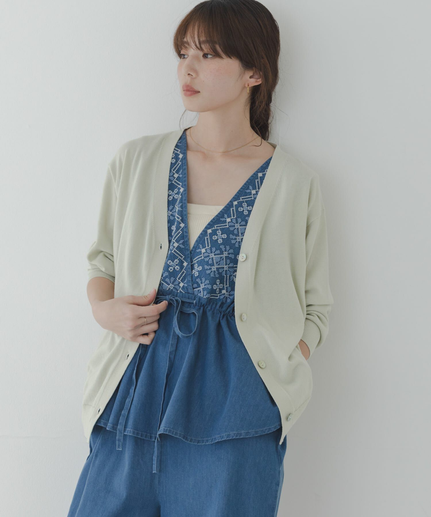 Sonny Label 「『WEB限定』クールミストミディカーディガン」|ニット・セーター|