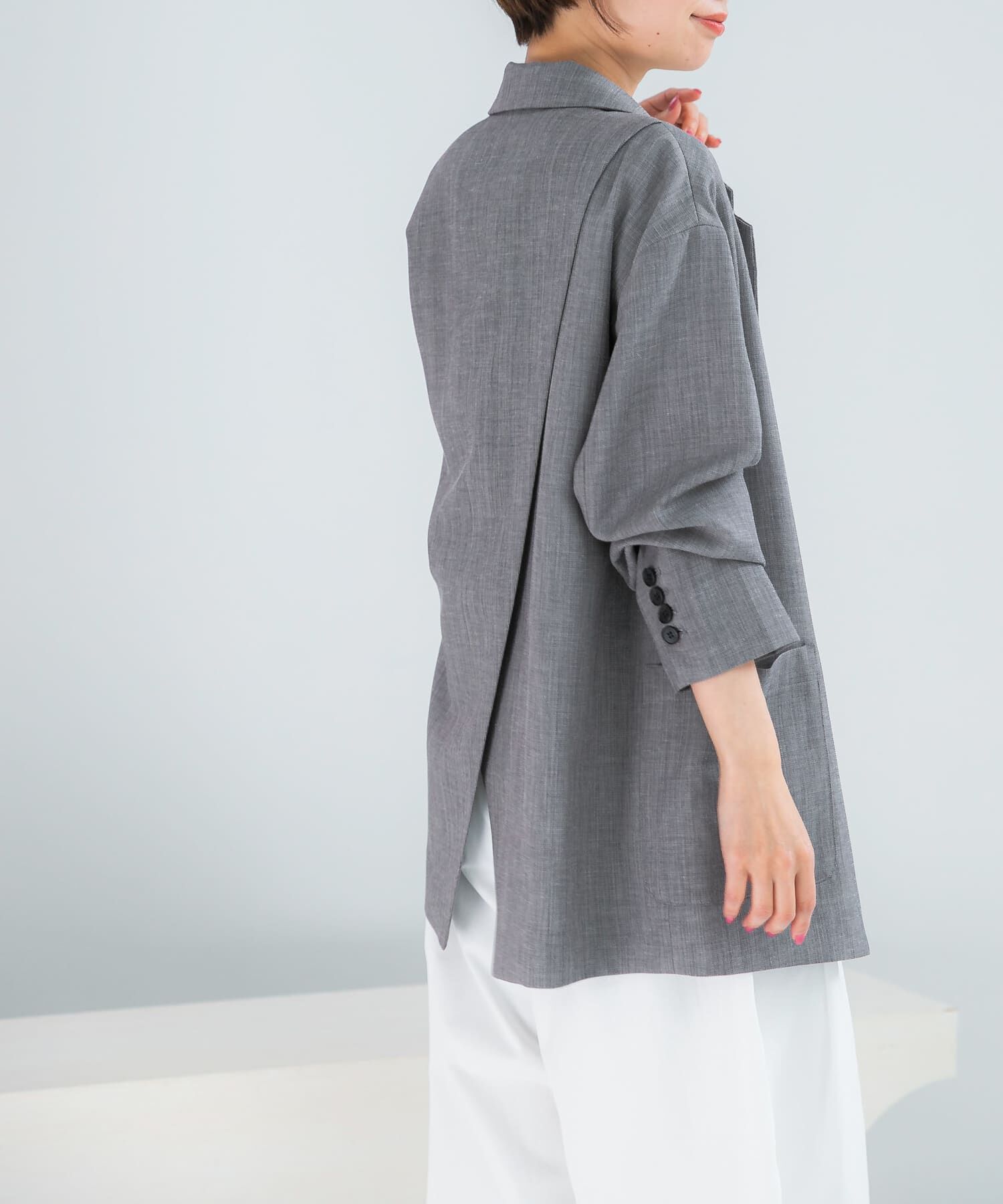 URBAN RESEARCH ROSSO「ELENDEEK　BACK CROSS TAILORED JACKET」|その他|グレー