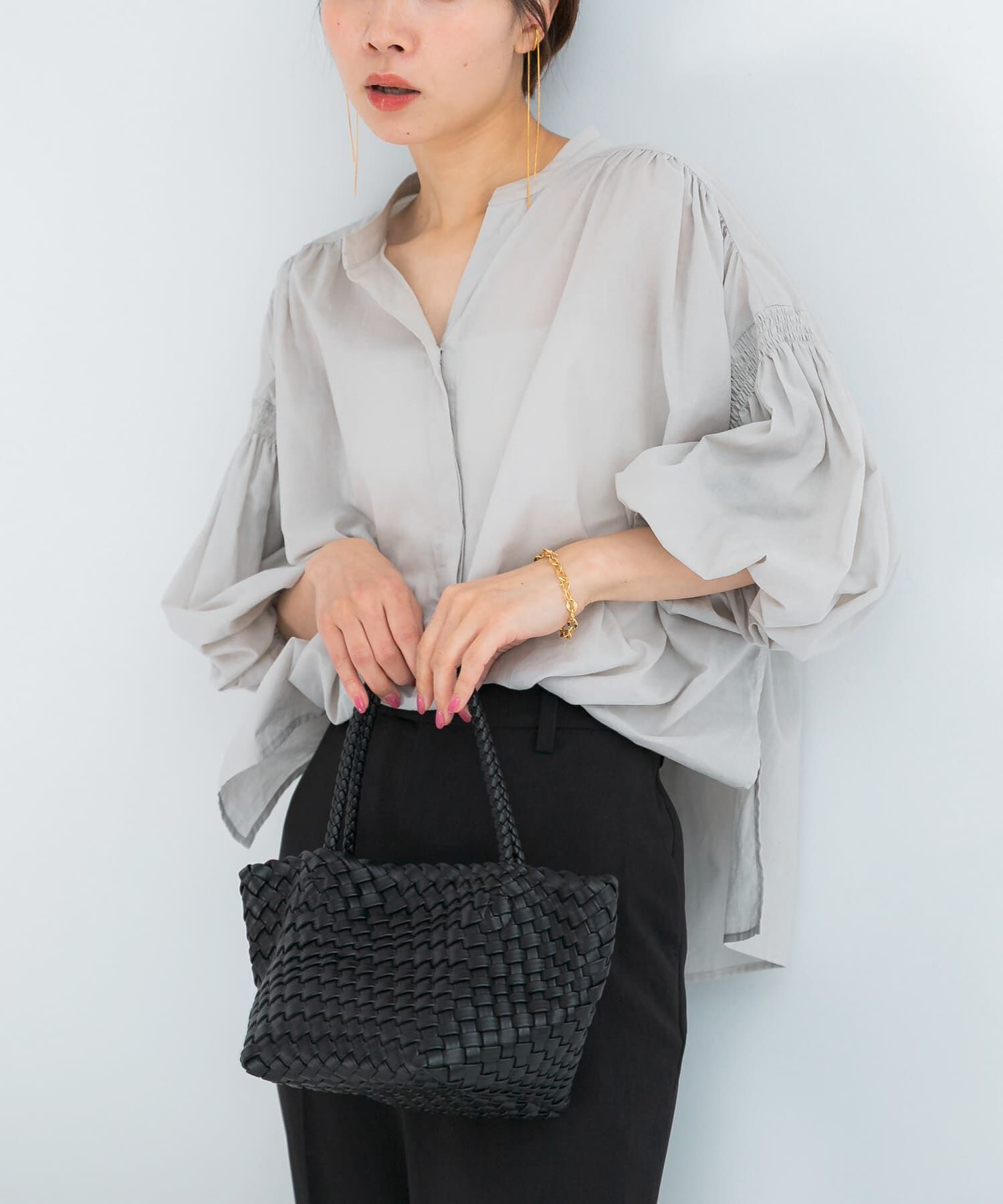 URBAN RESEARCH ROSSO「『WEB限定』コットンボイルバルーンスリーブブラウス」|シャツ・ブラウス|