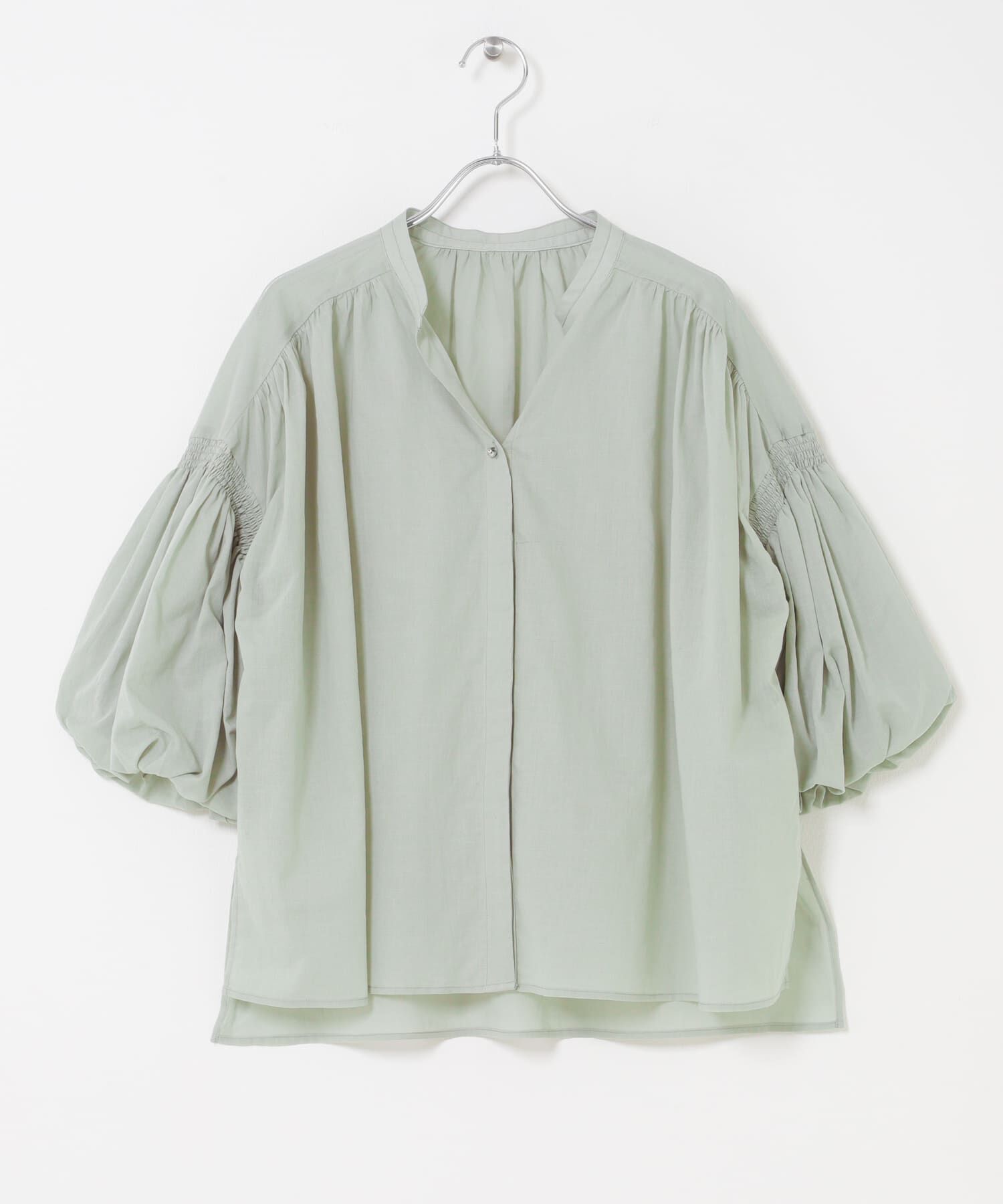 URBAN RESEARCH ROSSO「『WEB限定』コットンボイルバルーンスリーブブラウス」|シャツ・ブラウス|