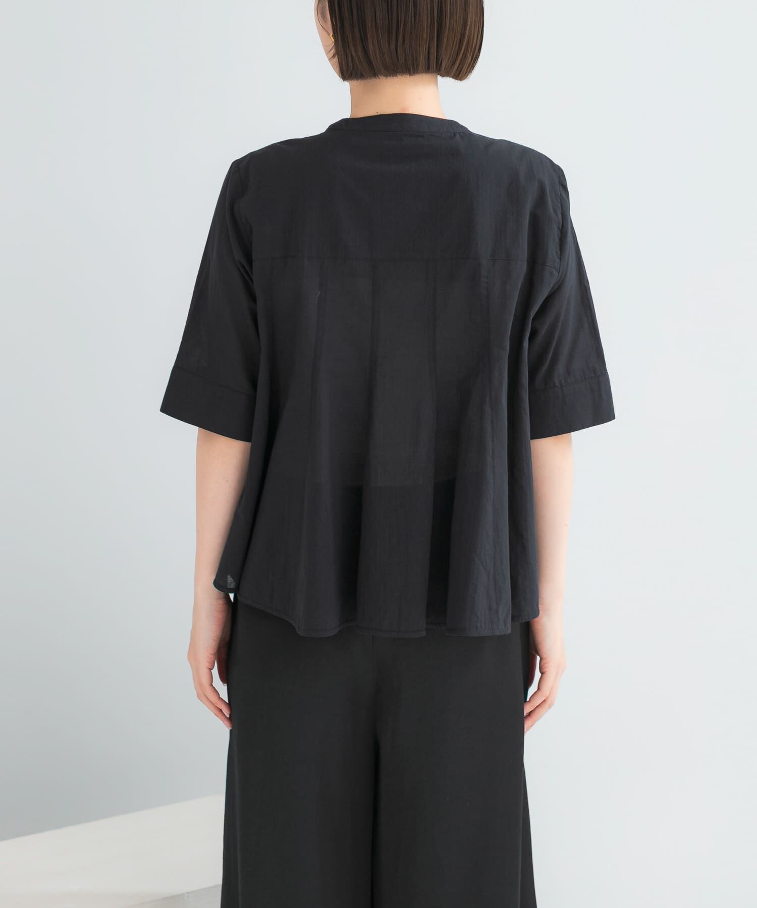 URBAN RESEARCH ROSSO「『WEB限定』コットンボイルフレアシャツ」|シャツ・ブラウス|