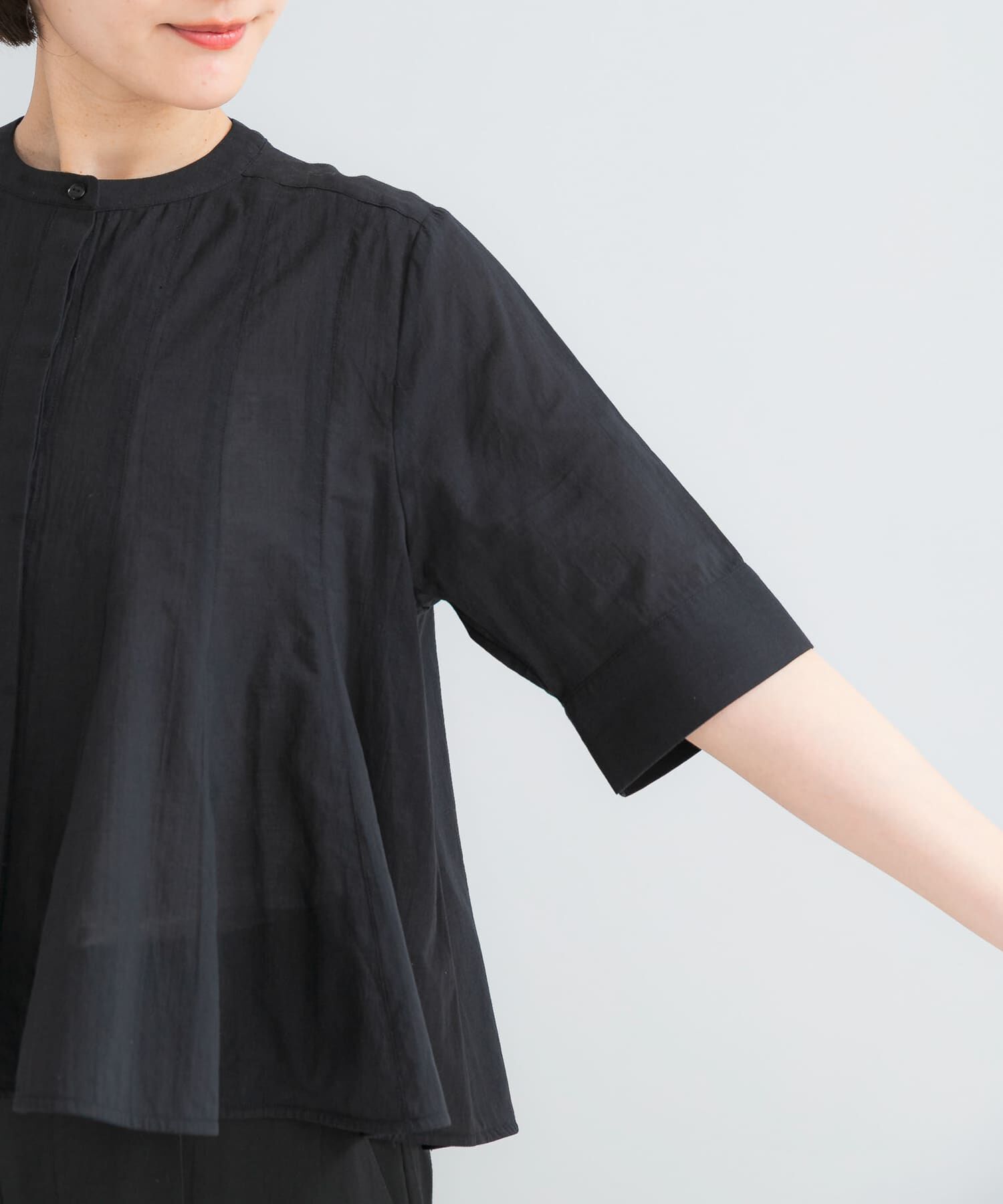 URBAN RESEARCH ROSSO「『WEB限定』コットンボイルフレアシャツ」|シャツ・ブラウス|