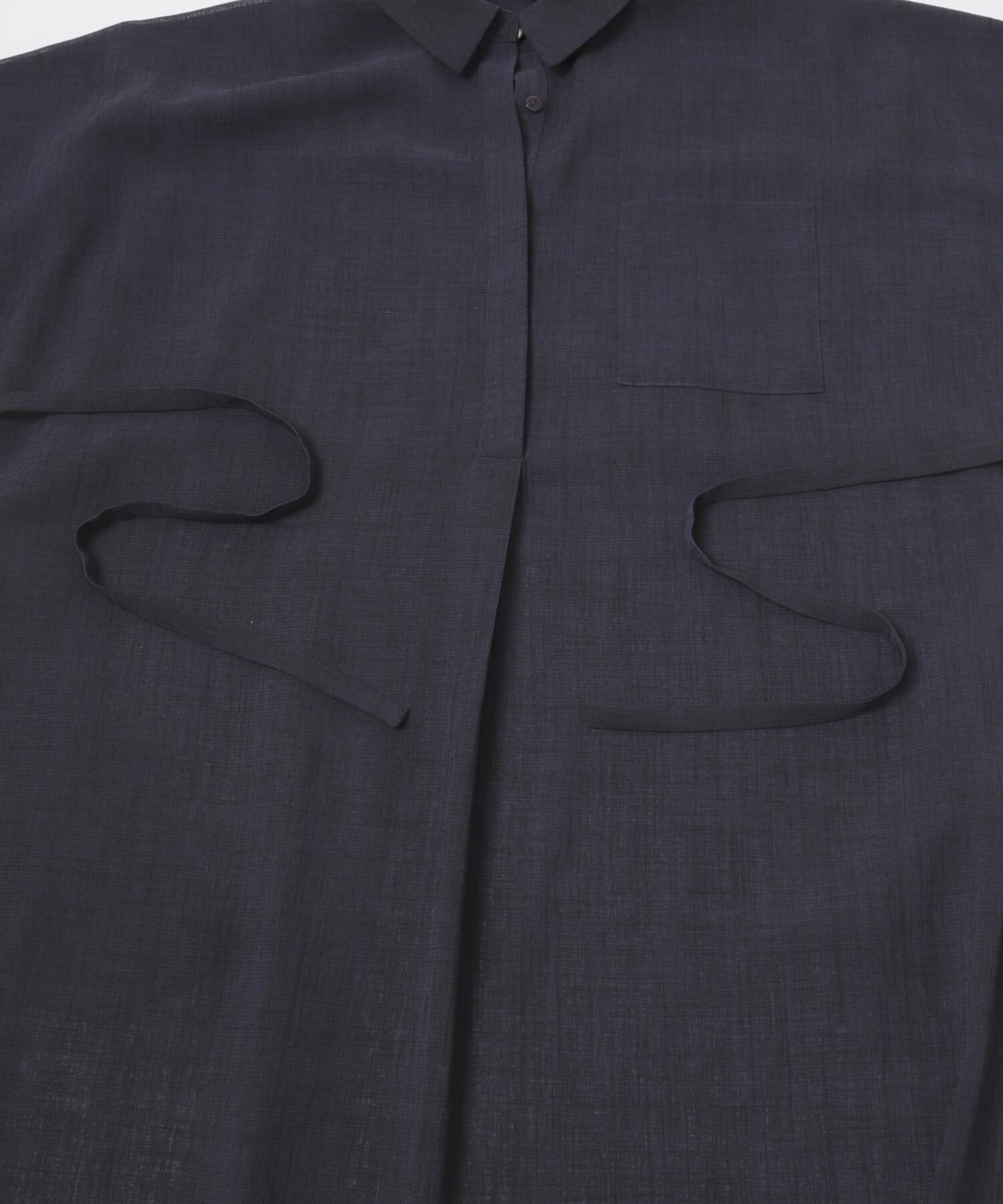 URBAN RESEARCH ROSSO「セミシアー5分袖シャツワンピース」|ワンピース|