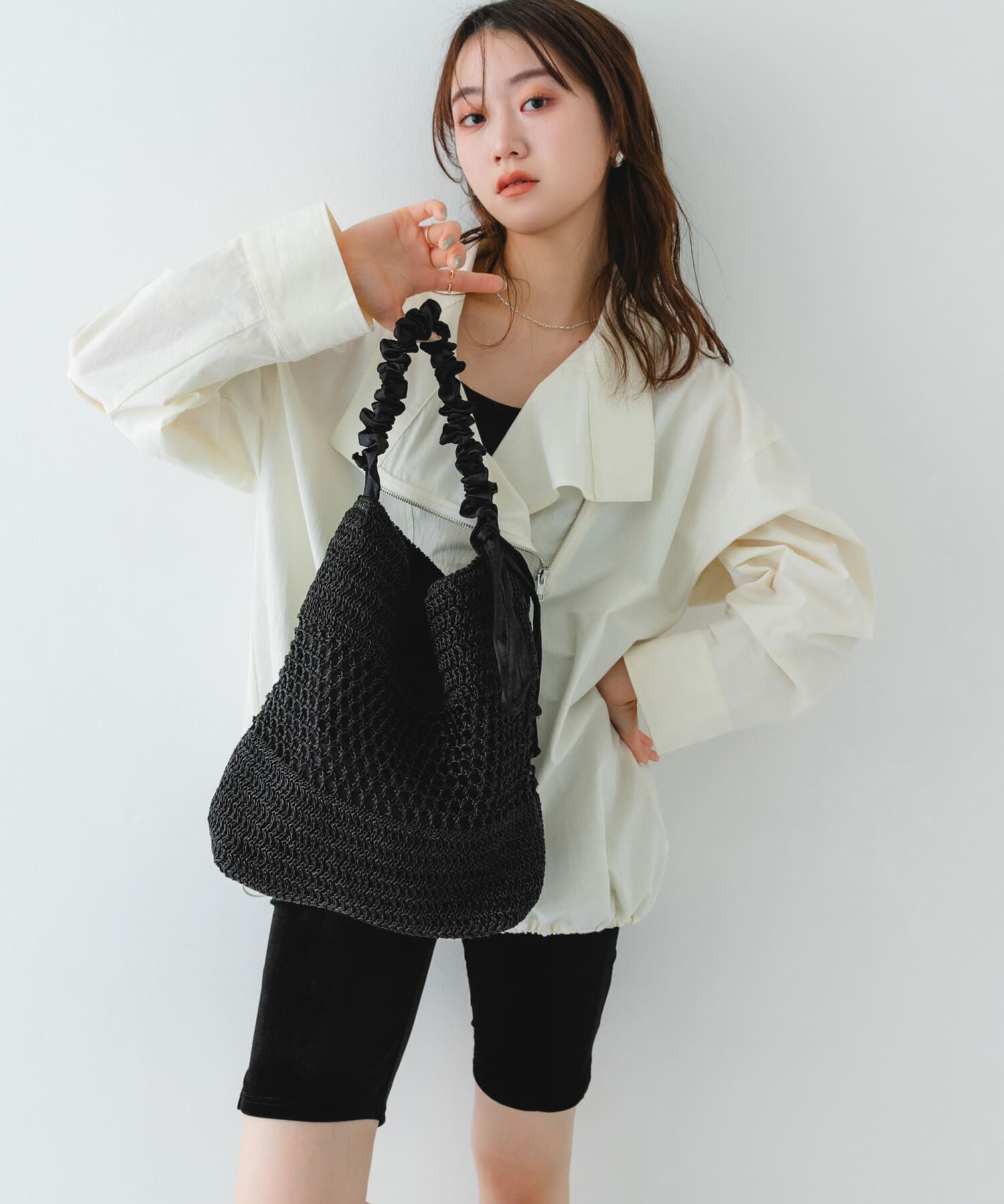 RODE SKO「2WAYギャザーショルダーラメバッグ」|ショルダー・メッセンジャー|