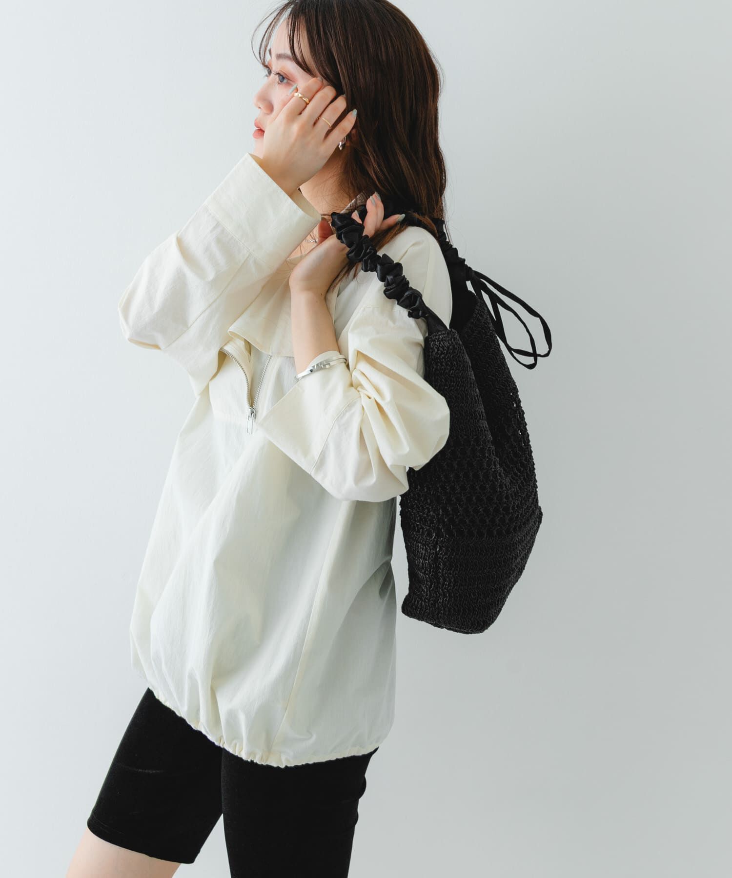 RODE SKO「2WAYギャザーショルダーラメバッグ」|ショルダー・メッセンジャー|