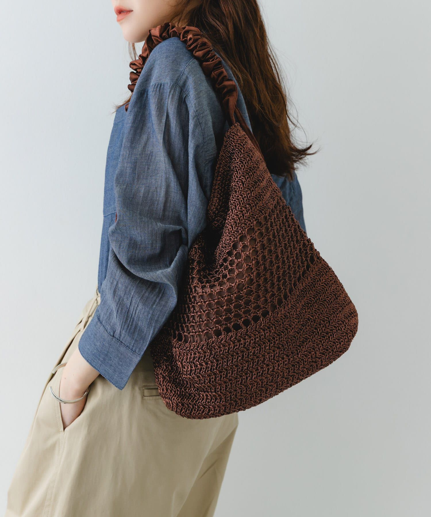 RODE SKO「2WAYギャザーショルダーラメバッグ」|ショルダー・メッセンジャー|