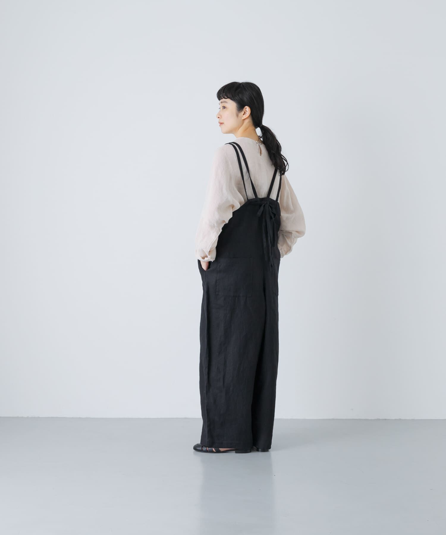 かぐれ「リネンサロペット」|オールインワン|