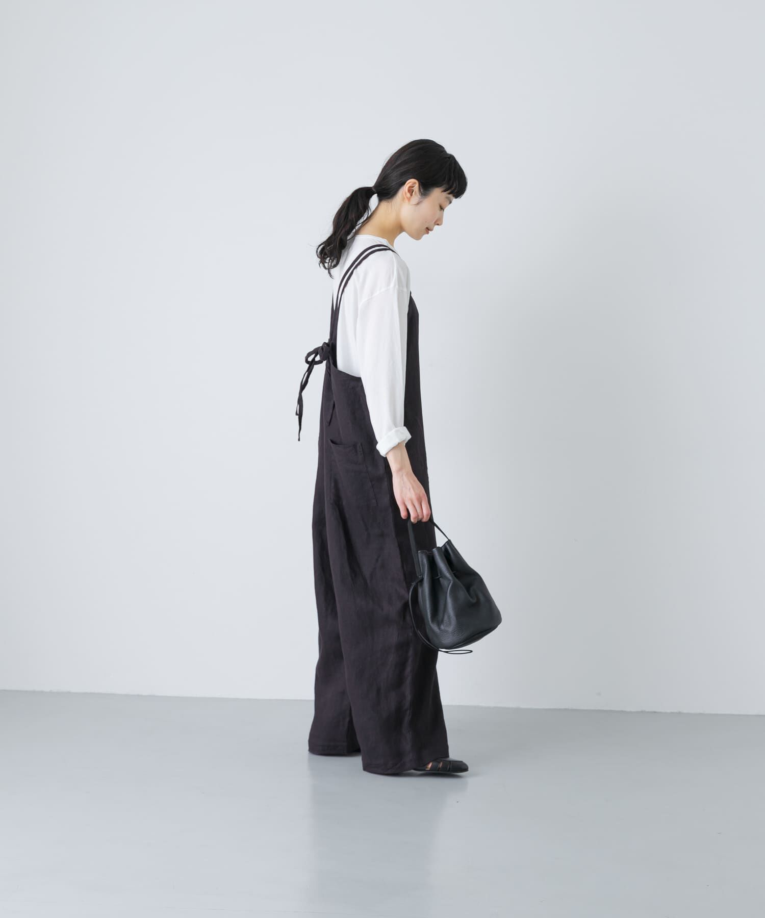 かぐれ「リネンサロペット」|オールインワン|