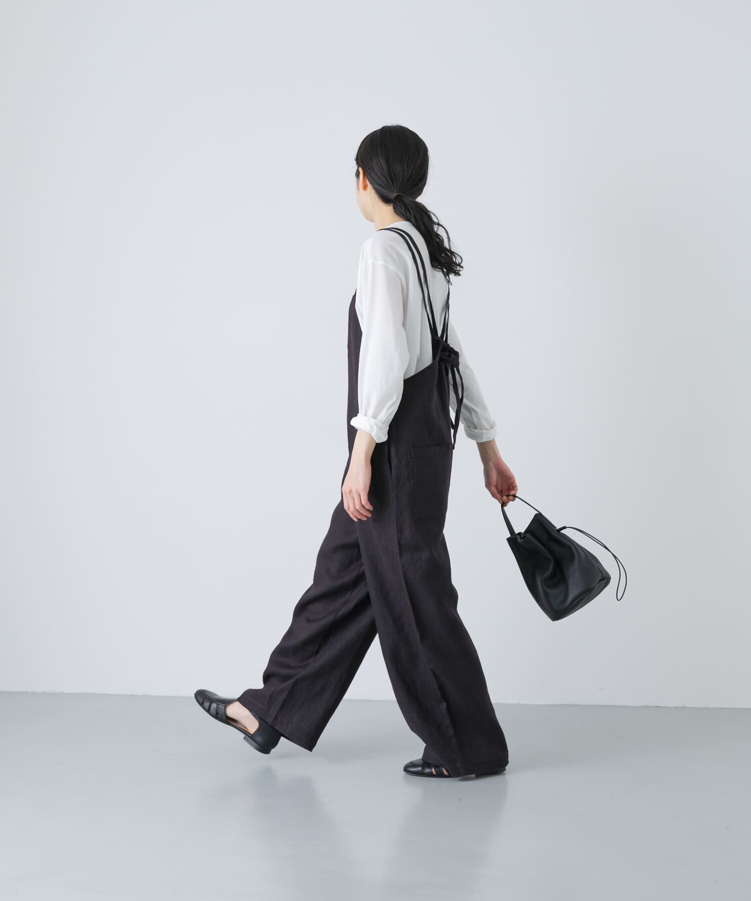 かぐれ「リネンサロペット」|オールインワン|