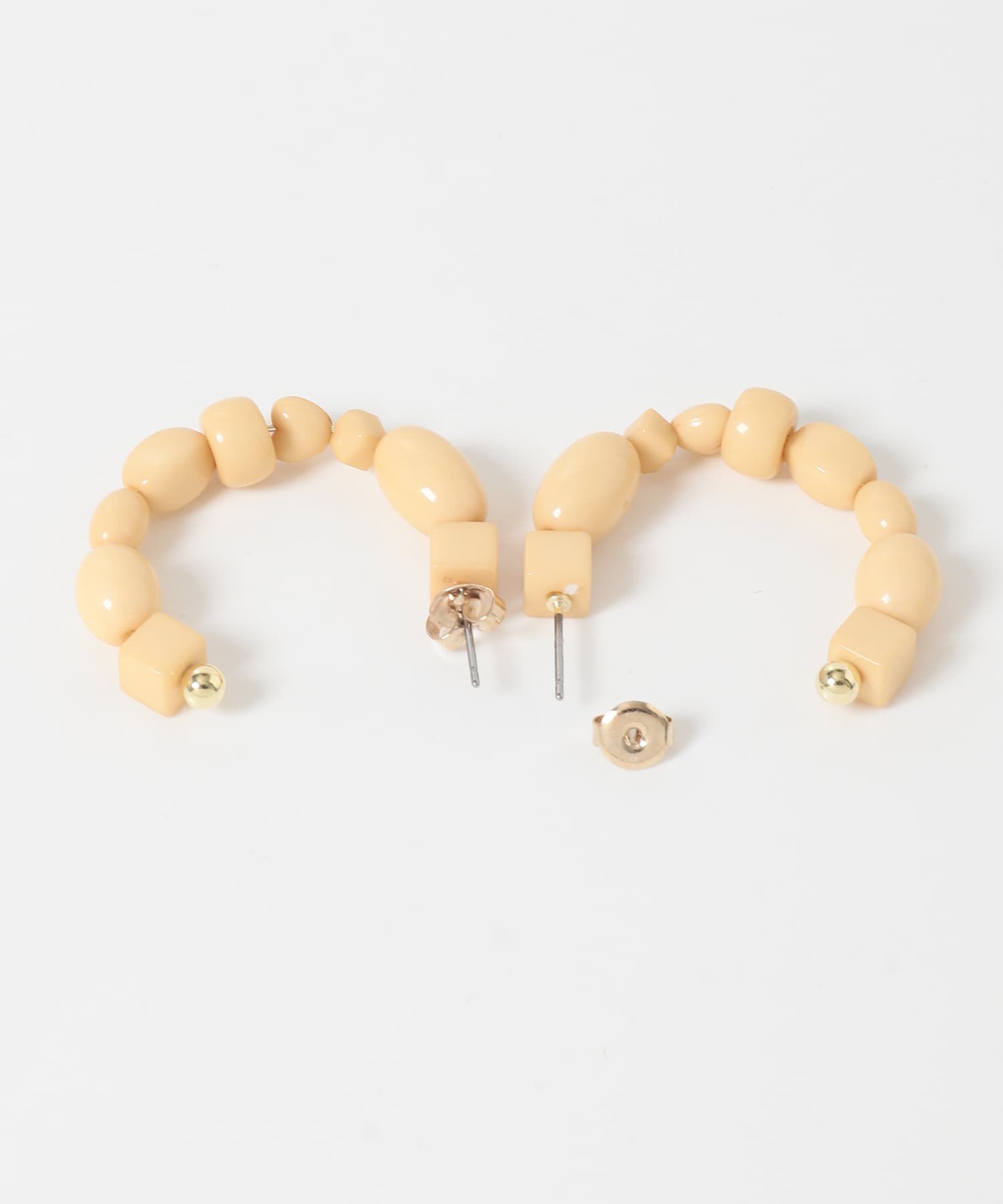 SMELLY「カラービーズフープピアス」|ピアス|