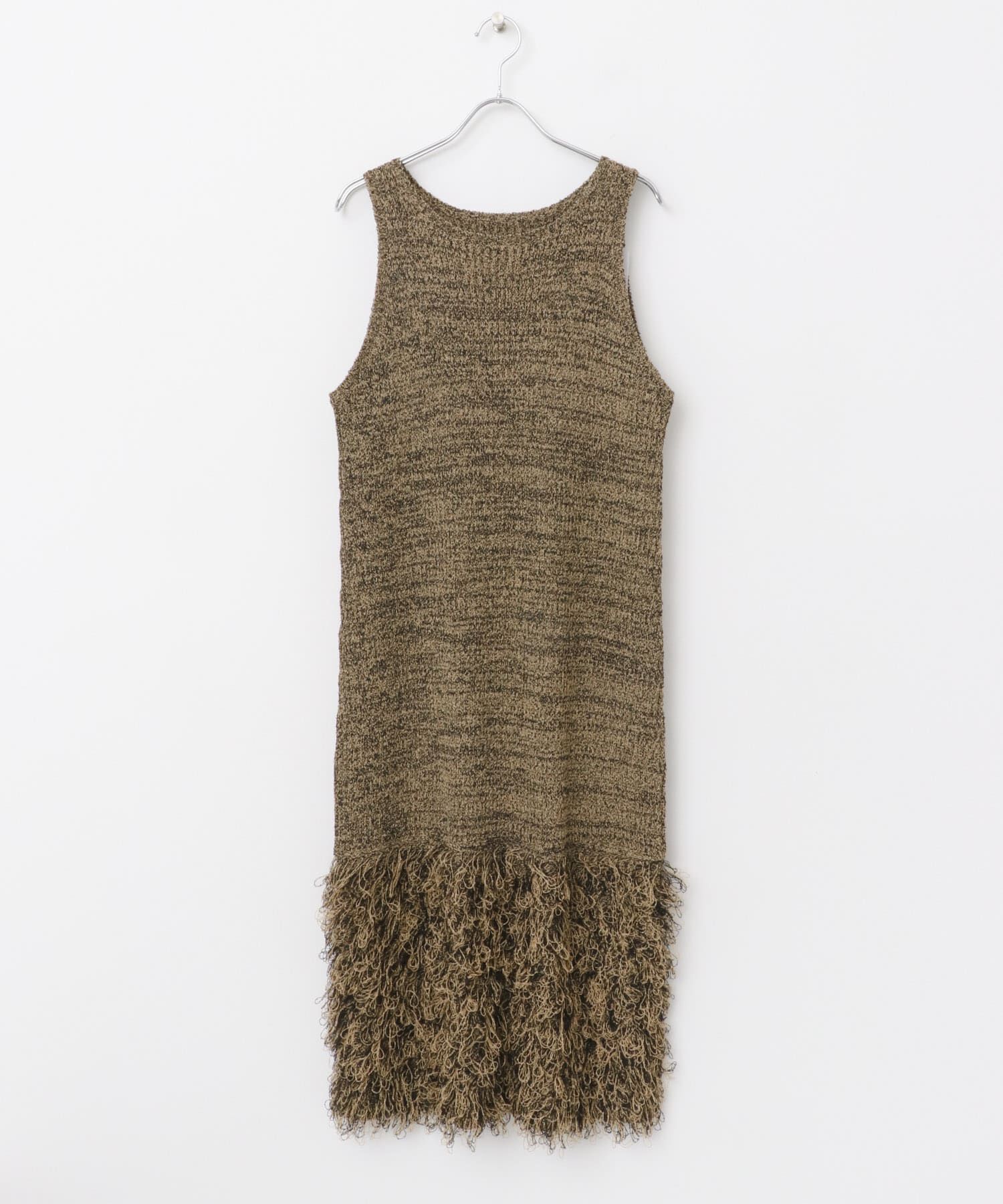 「ループフリンジニットワンピース」|ワンピース|