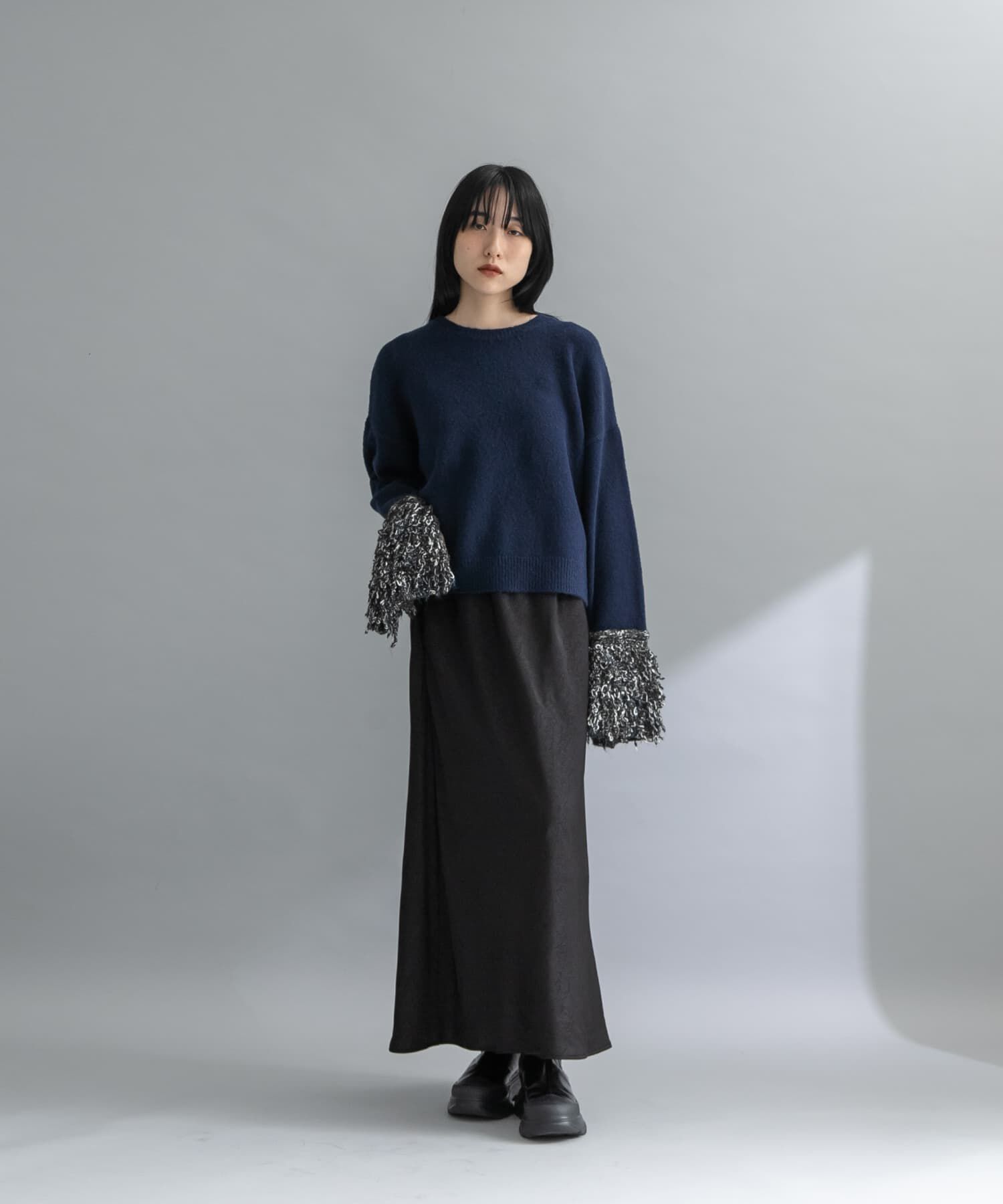  「『WEB限定』MIXドッキングニット」|ニット・セーター|