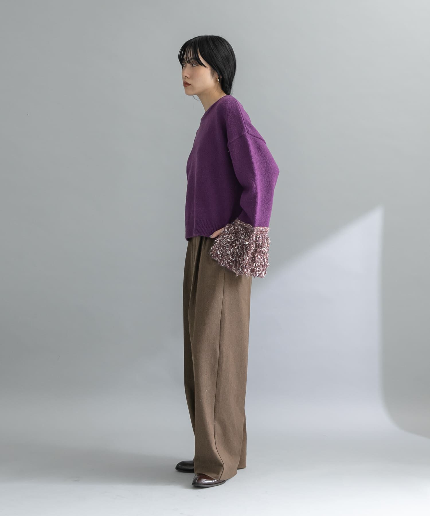  「『WEB限定』MIXドッキングニット」|ニット・セーター|