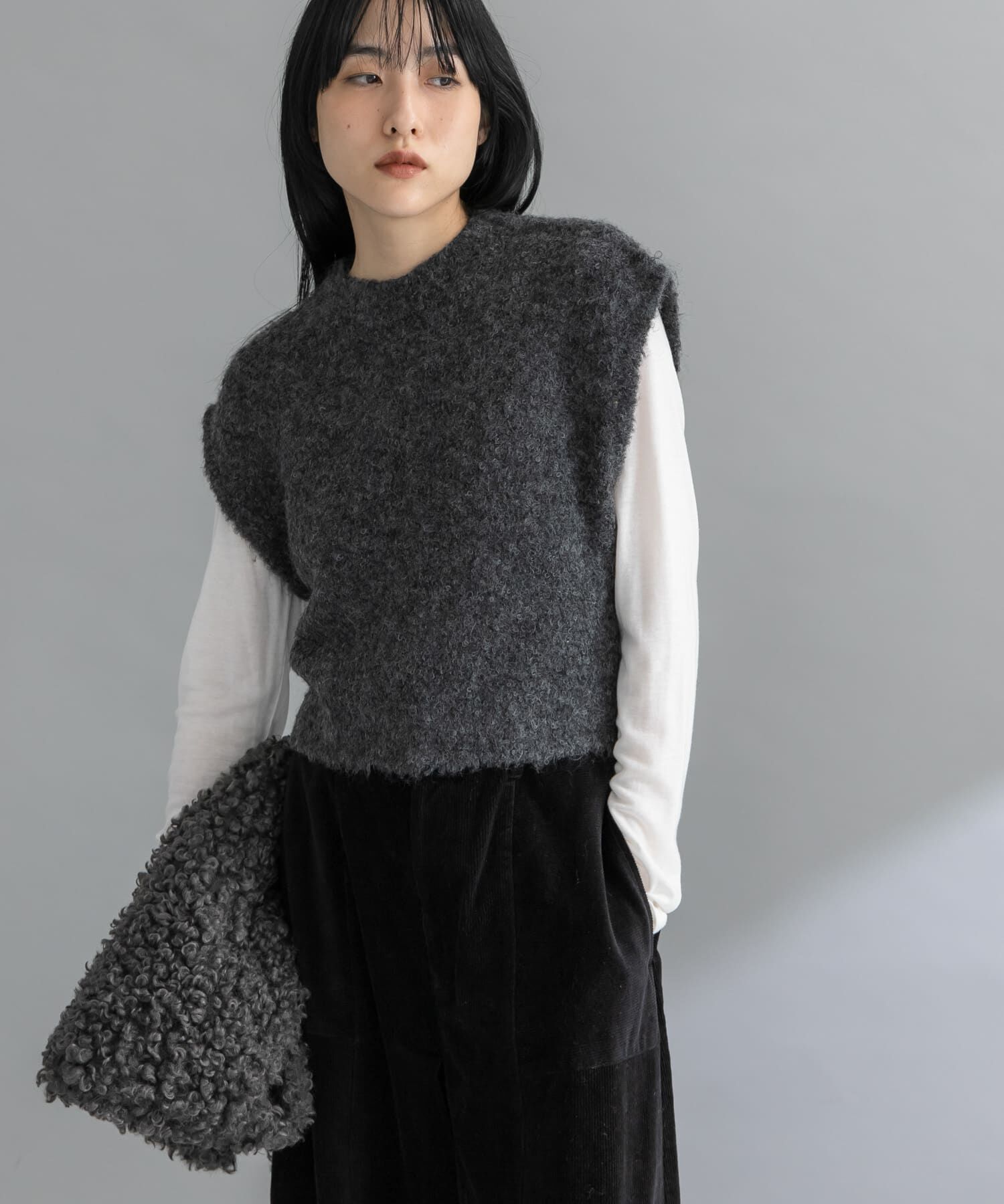  「『WEB限定』ニットSETカットソーワンピース」|ワンピース|