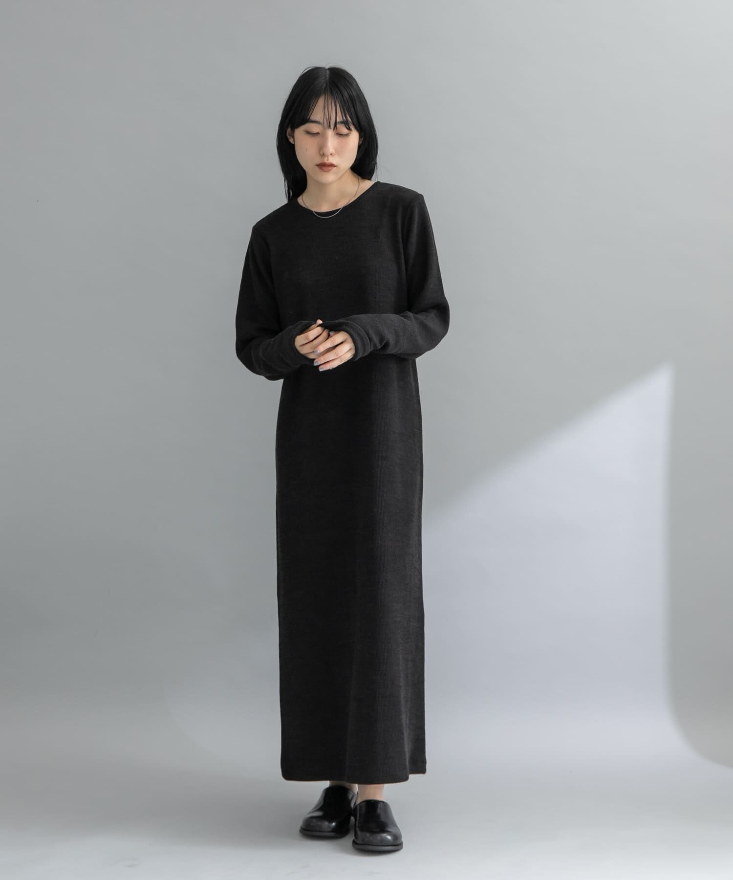  「『WEB限定』ニットSETカットソーワンピース」|ワンピース|