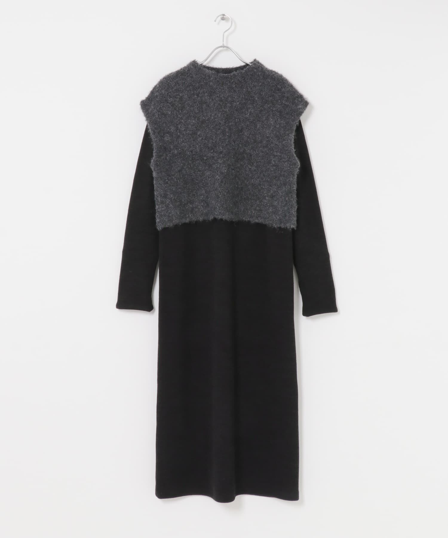  「『WEB限定』ニットSETカットソーワンピース」|ワンピース|