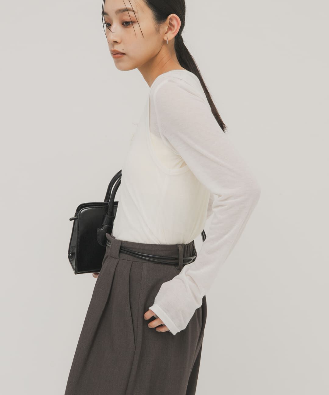  「レイヤードヘンリーネックTEE」|Tシャツ・カットソー|